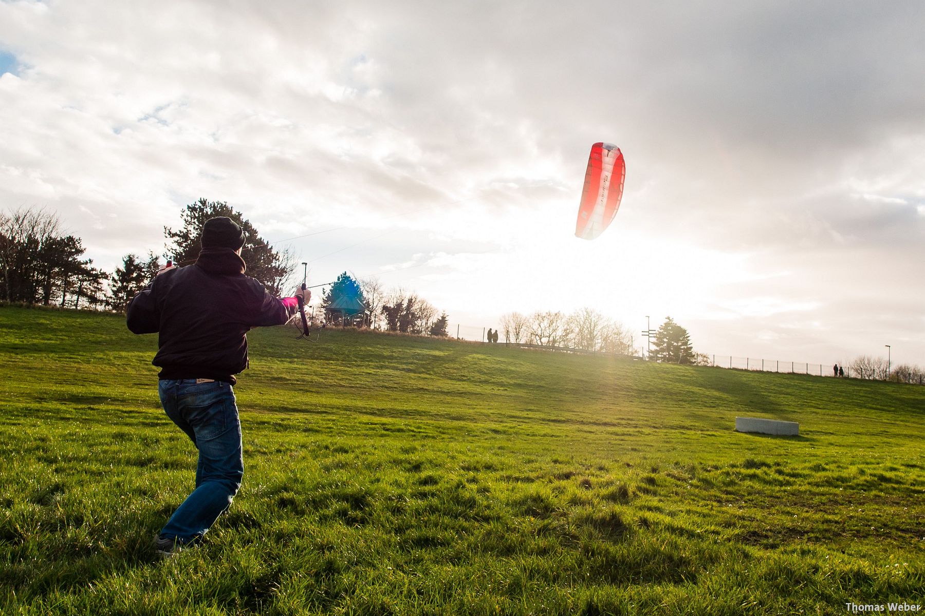 Kite-Surfen auf dem Festland in Dangast (4)