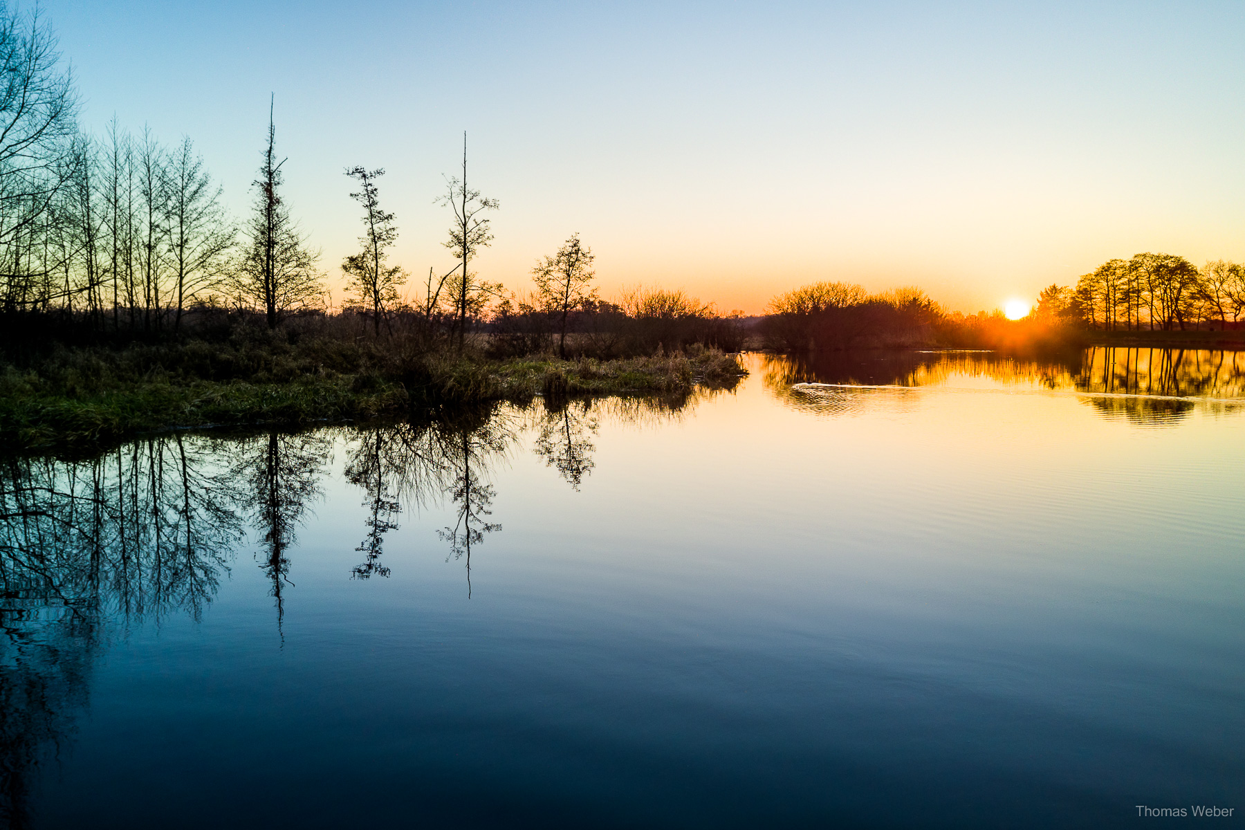 Fotograf Oldenburg, Thomas Weber: Landschaftsfotos und Naturfotos im Winter am See und im Moor