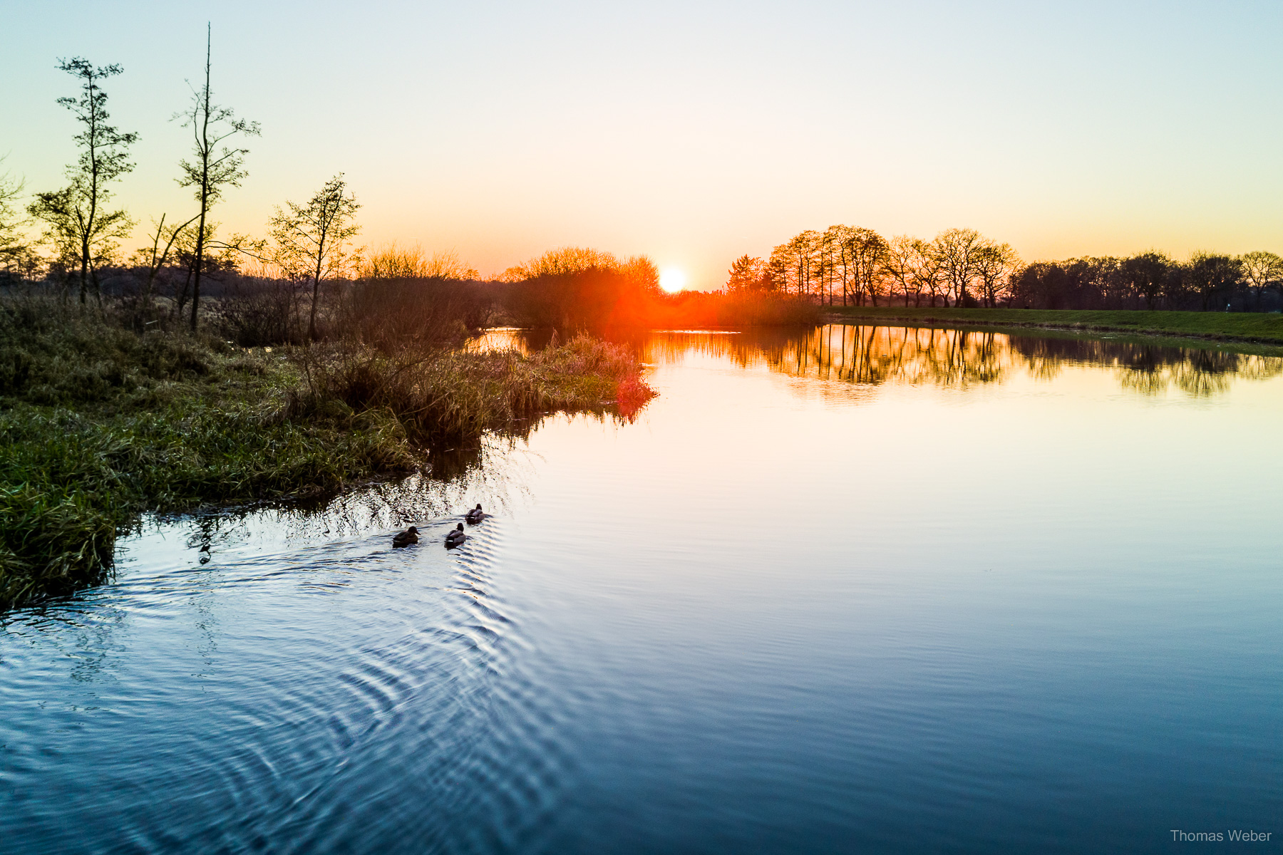 Fotograf Oldenburg, Thomas Weber: Landschaftsfotos und Naturfotos im Winter am See und im Moor