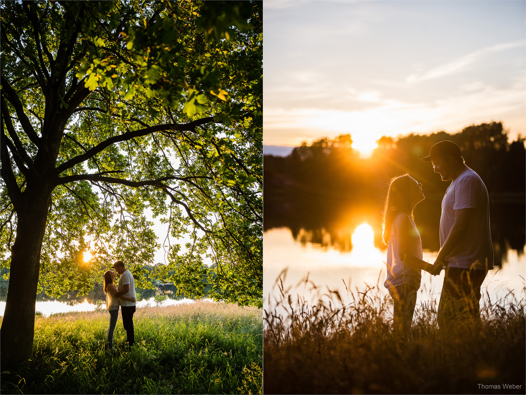 Paarfotos bei einem Engagement-Shooting vom Fotografen Thomas Weber in Oldenburg