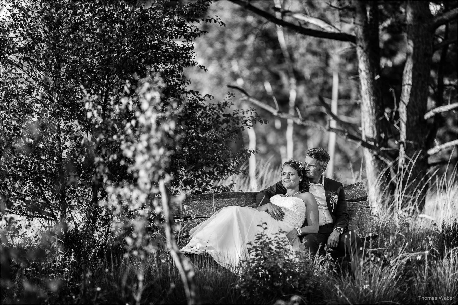 Hochzeitsportraits bei Sonnenuntergang, Fotograf Oldenburg