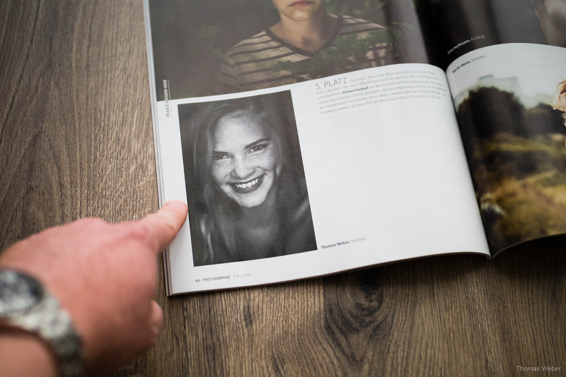 Fotograf Thomas Weber aus Oldenburg: Fotowettbewerb ''Porträt'' der Fachzeitschrift PHOTOGRAPHIE