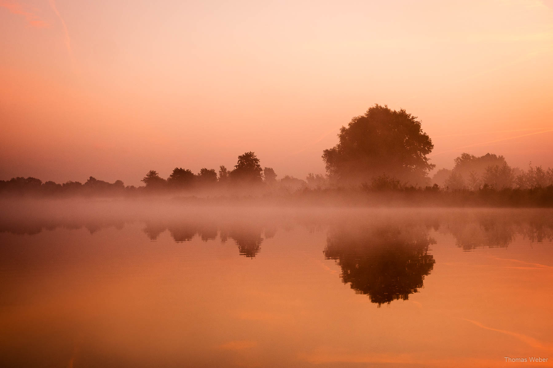 Sonnenaufgang an der Hunte in Oldenburg, Fotograf Thomas Weber aus Oldenburg