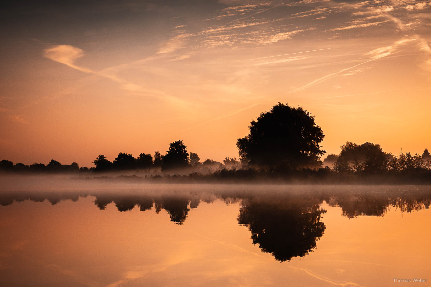 Sonnenaufgang an der Hunte in Oldenburg, Fotograf Thomas Weber aus Oldenburg