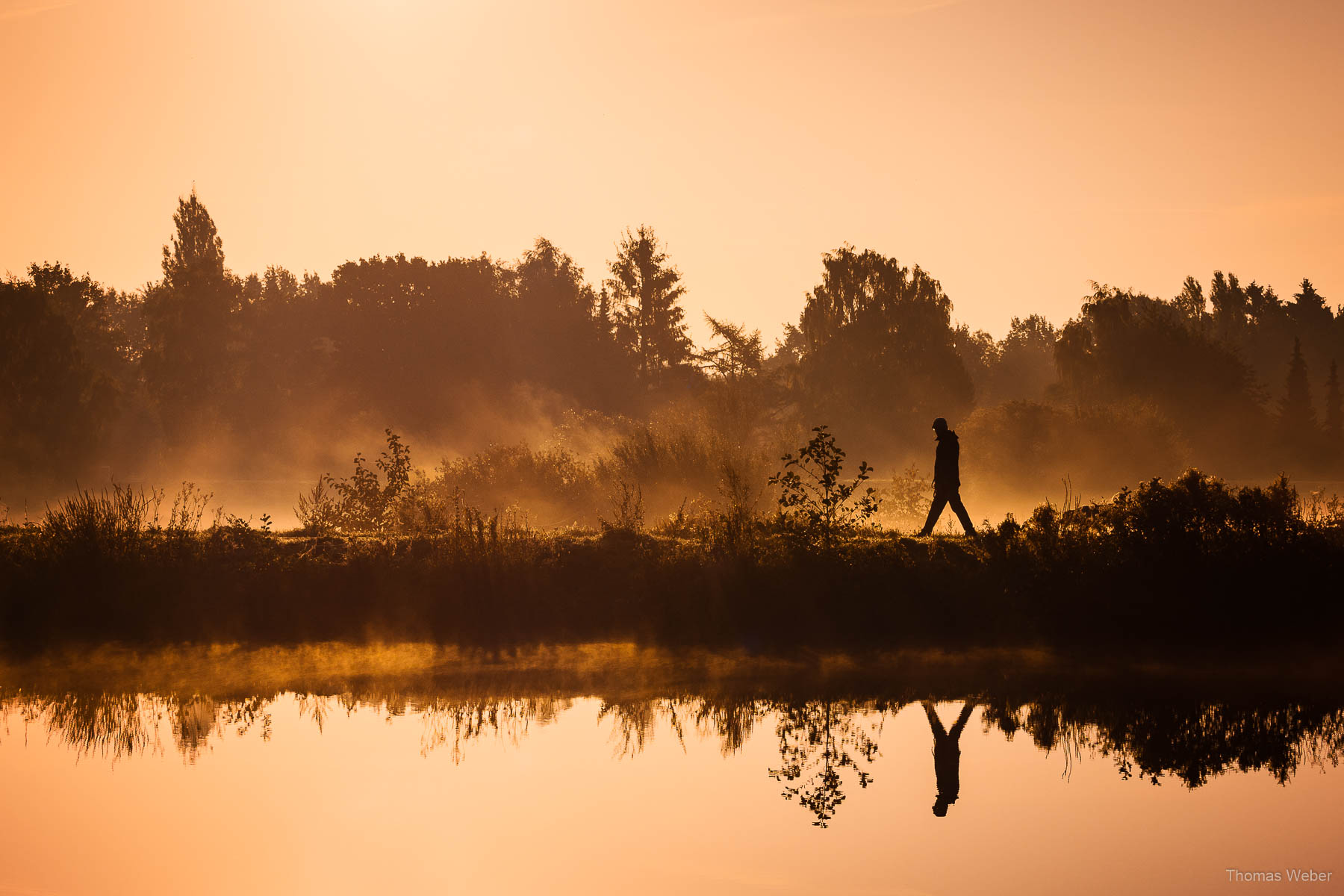 Sonnenaufgang an der Hunte in Oldenburg, Fotograf Thomas Weber aus Oldenburg