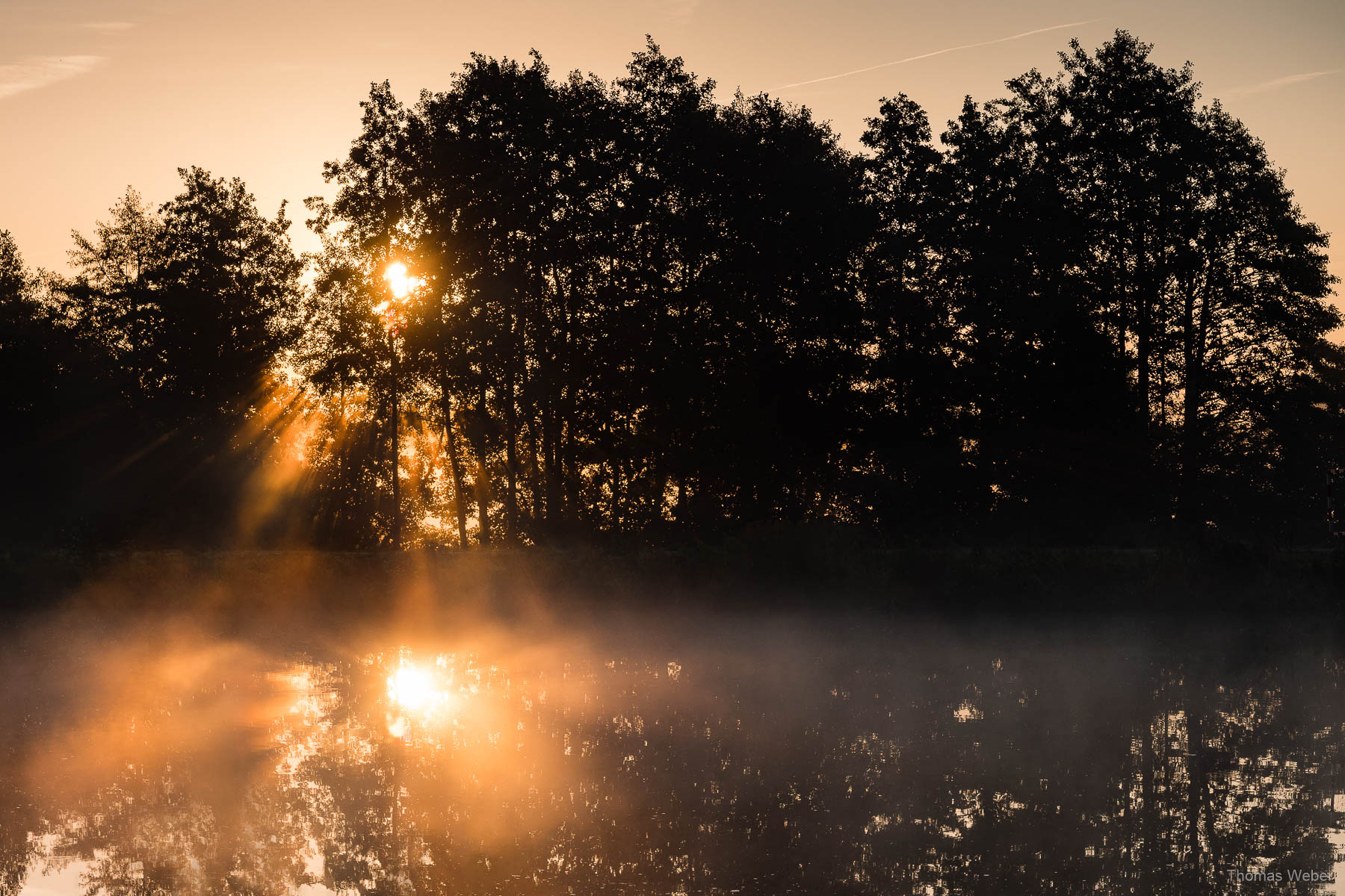 Sonnenaufgang an der Hunte in Oldenburg, Fotograf Thomas Weber aus Oldenburg