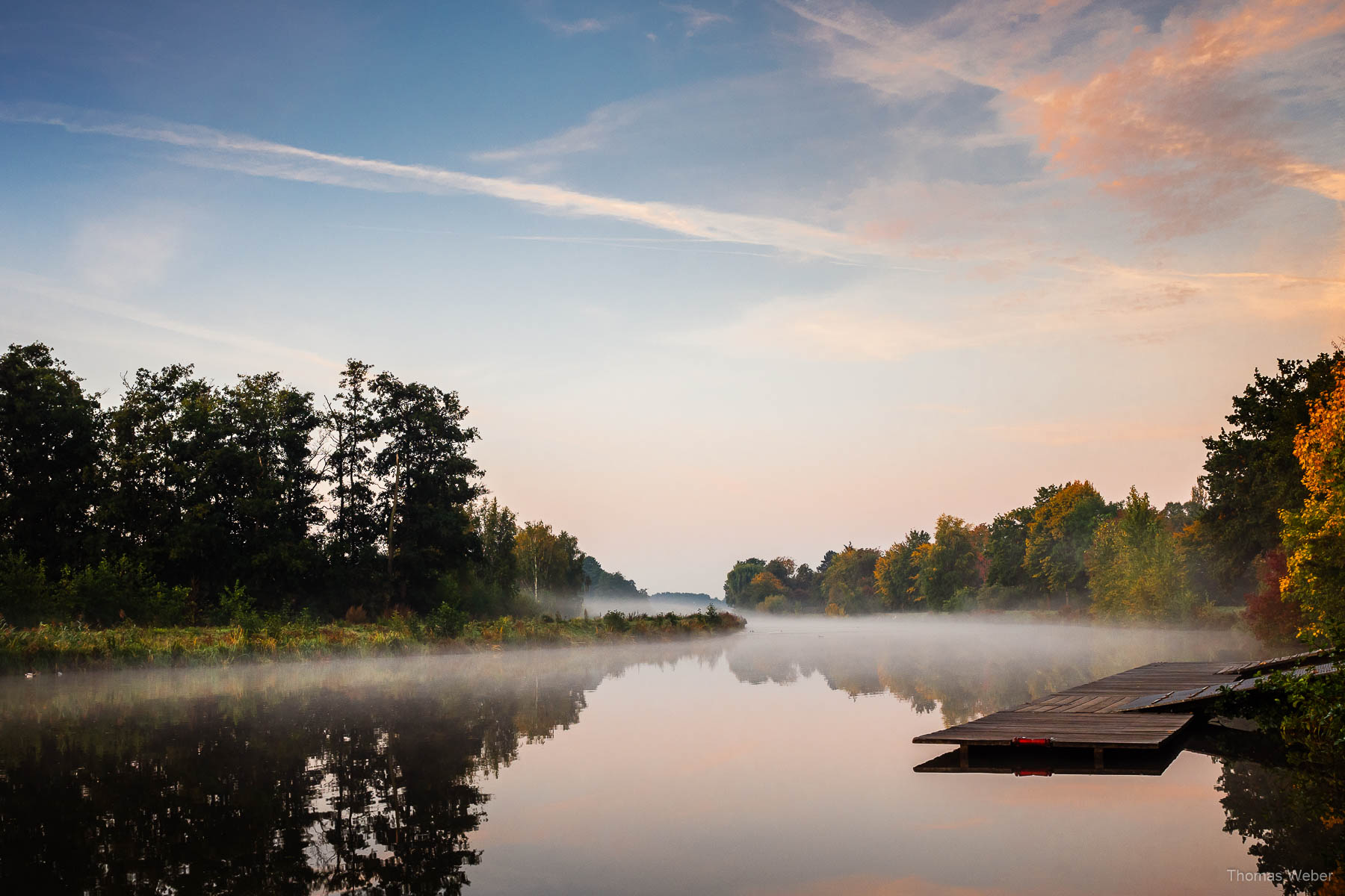 Sonnenaufgang an der Hunte in Oldenburg, Fotograf Thomas Weber aus Oldenburg