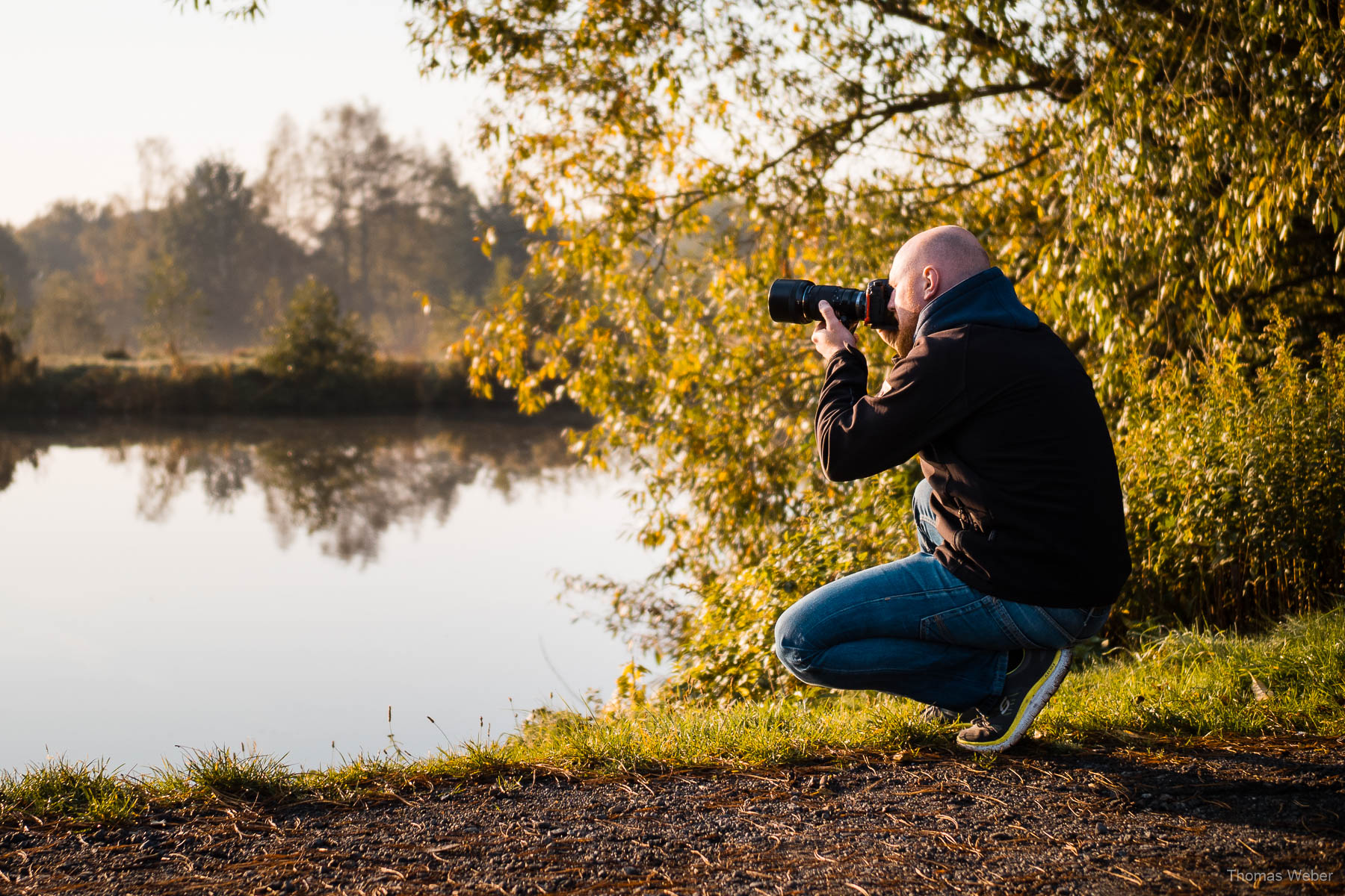 Sonnenaufgang an der Hunte in Oldenburg, Fotograf Thomas Weber aus Oldenburg