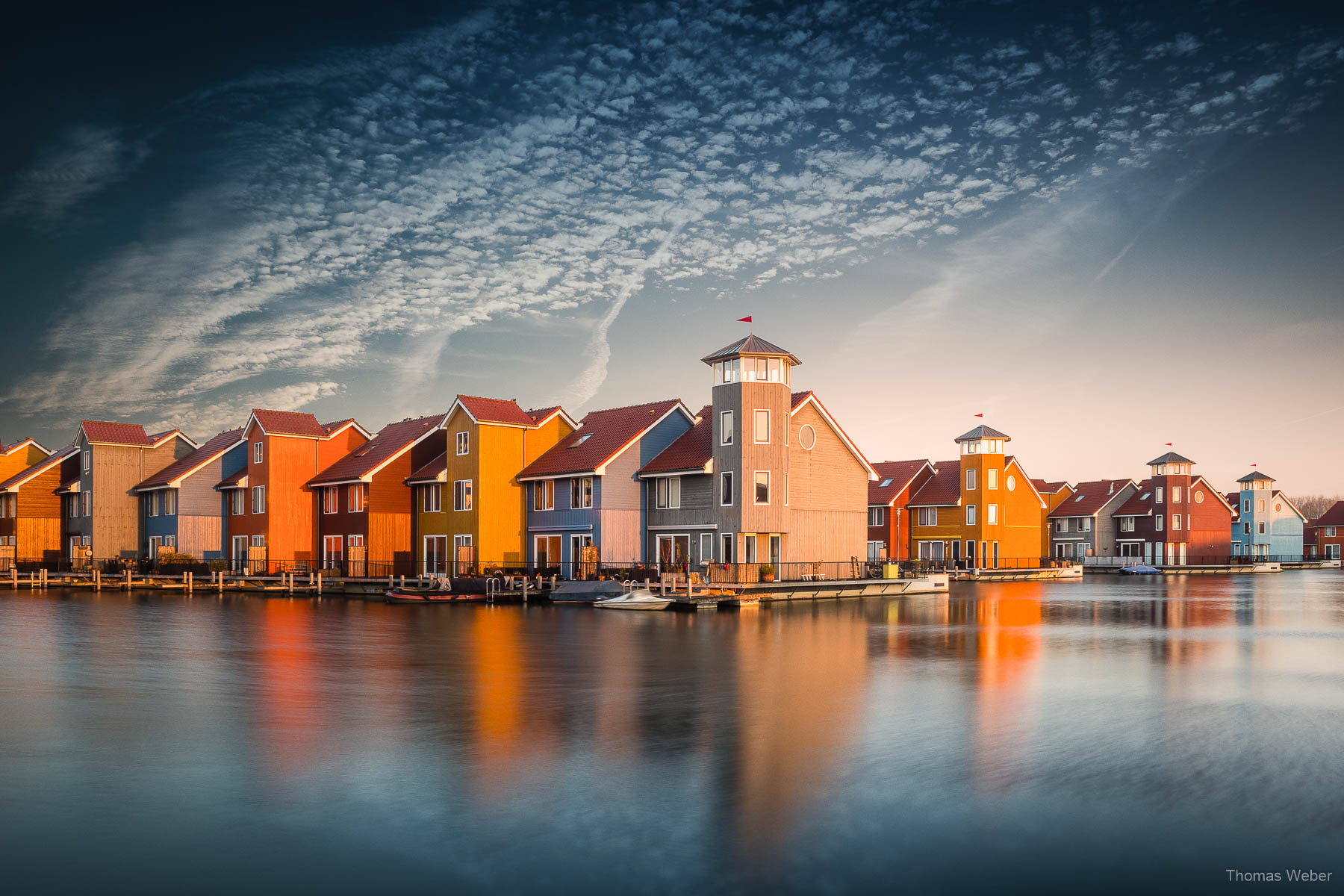 Der Reitdiephaven in Groningen bei einer Fahrradtour durch Groningen, Fotograf Oldenburg, Thomas Weber