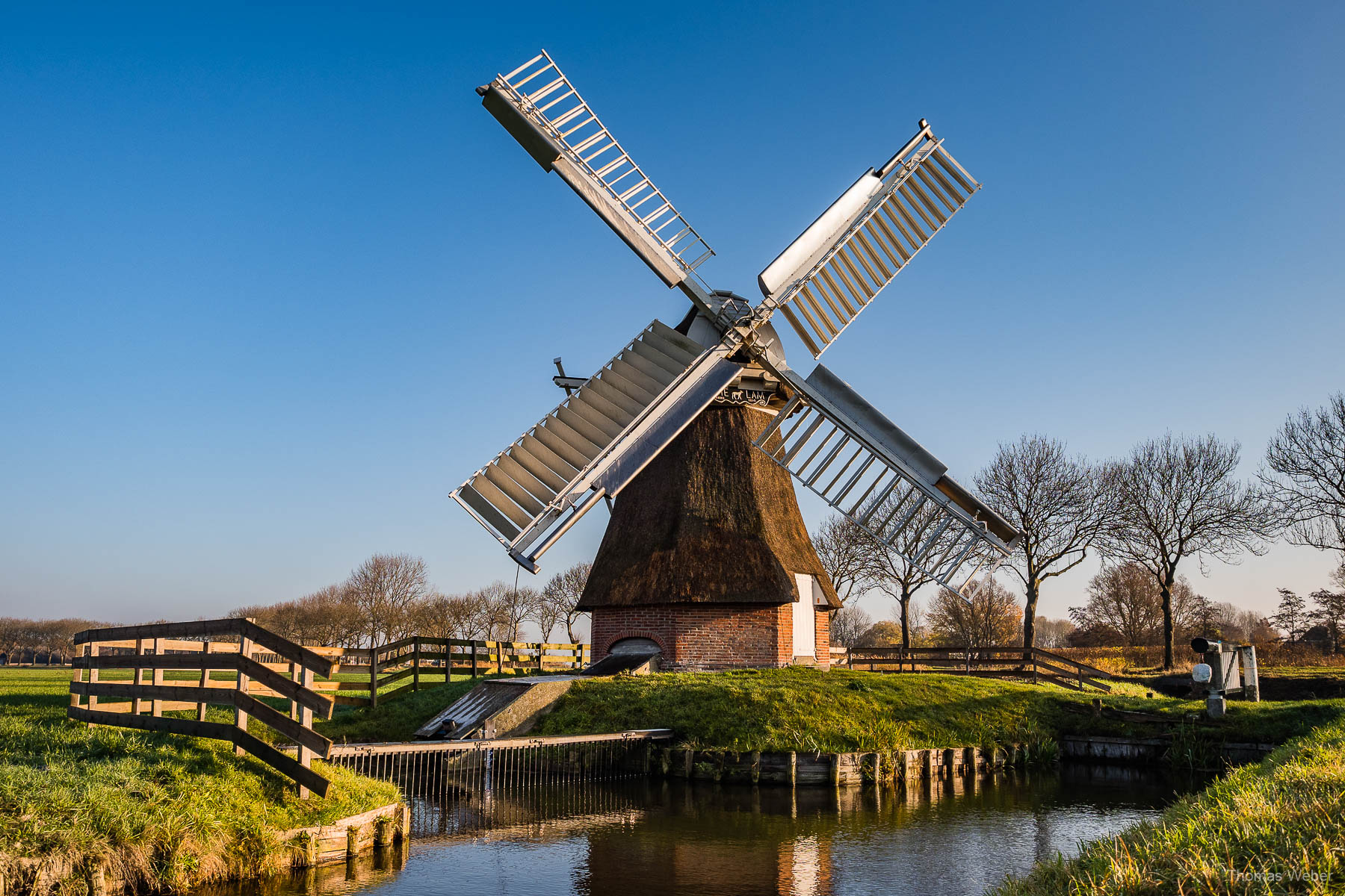 Die Windmühle Witte Lam in Groningen bei einer Fahrradtour durch Groningen, Fotograf Oldenburg, Thomas Weber