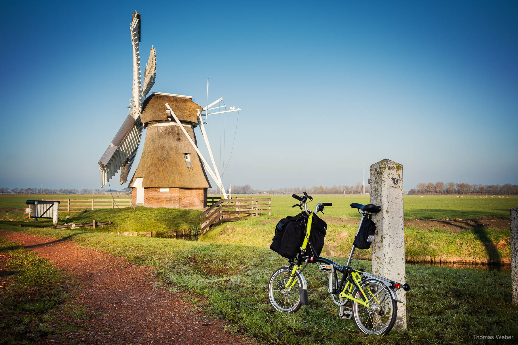 Die Windmühle Witte Lam in Groningen bei einer Fahrradtour durch Groningen, Fotograf Oldenburg, Thomas Weber