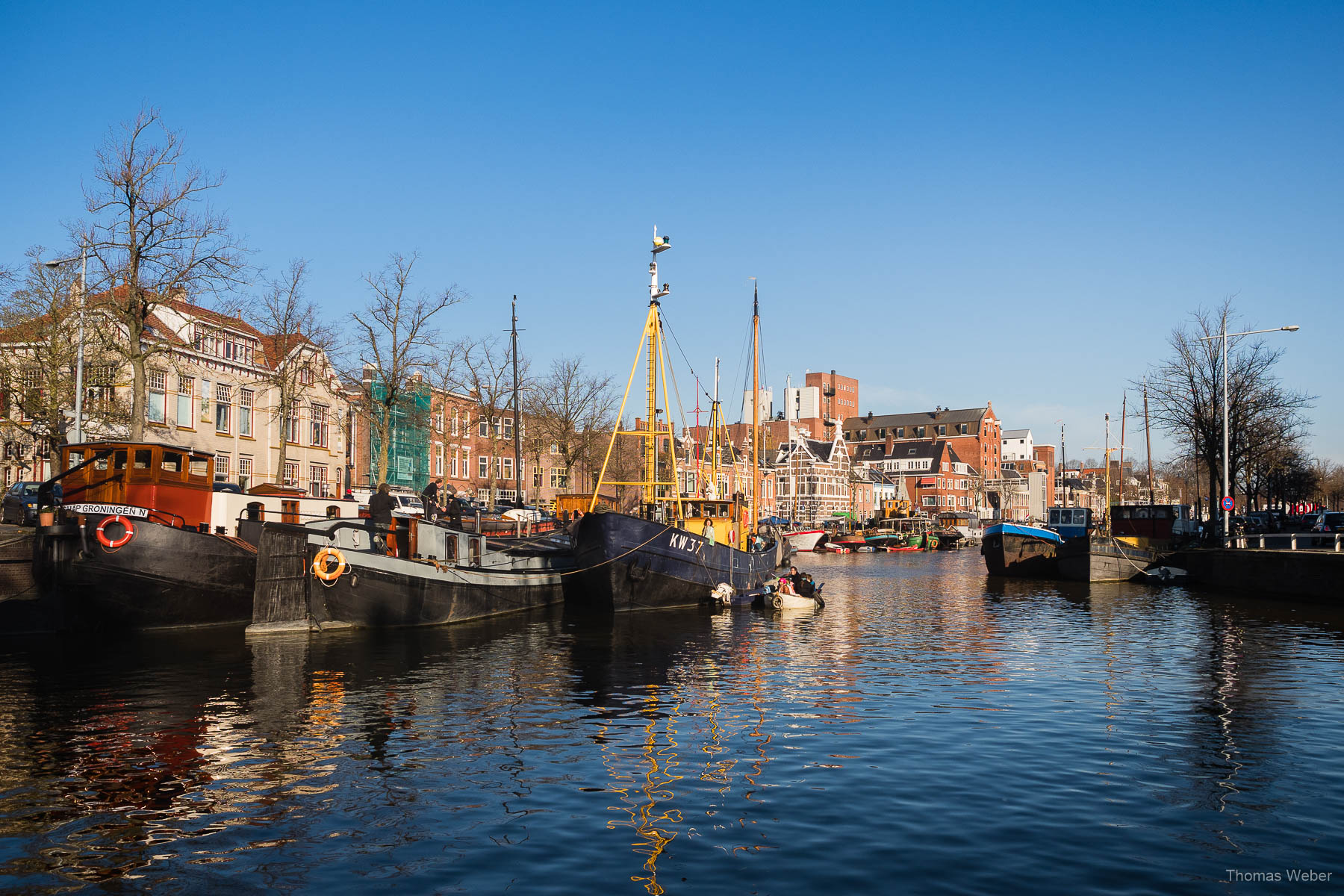 Der Zuiderhaven in Groningen bei einer Fahrradtour durch Groningen, Fotograf Oldenburg, Thomas Weber