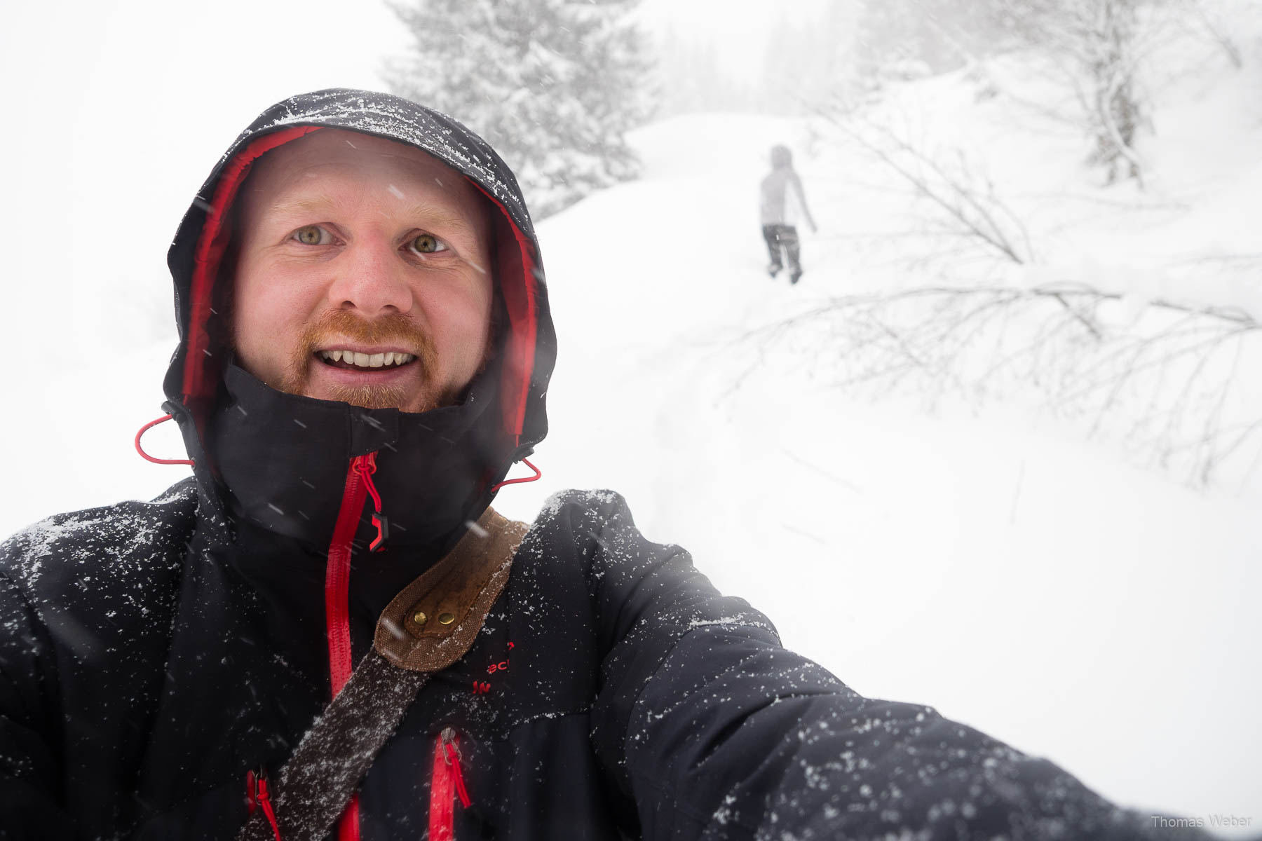 Schneefotos in den Bergen von Österreich