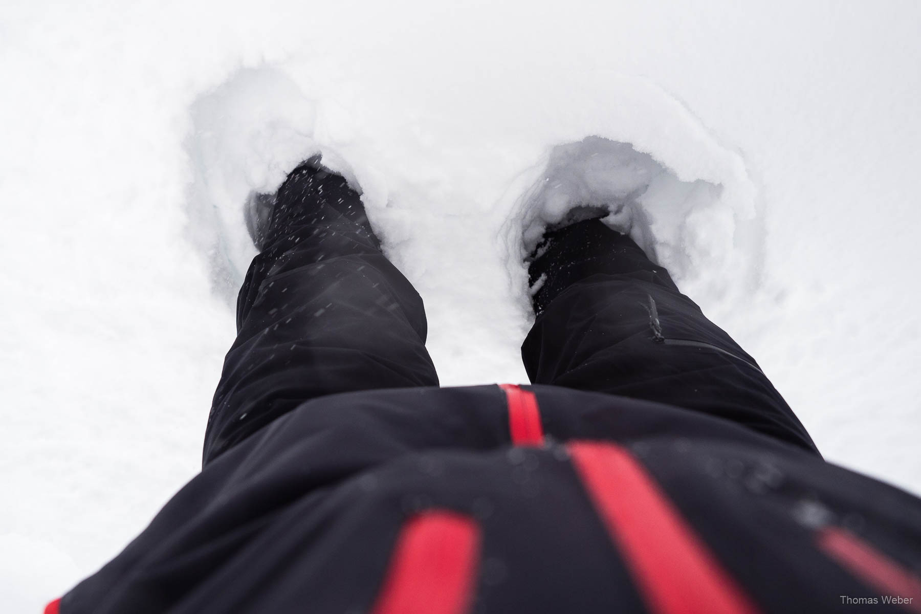 Schneefotos in den Bergen von Österreich