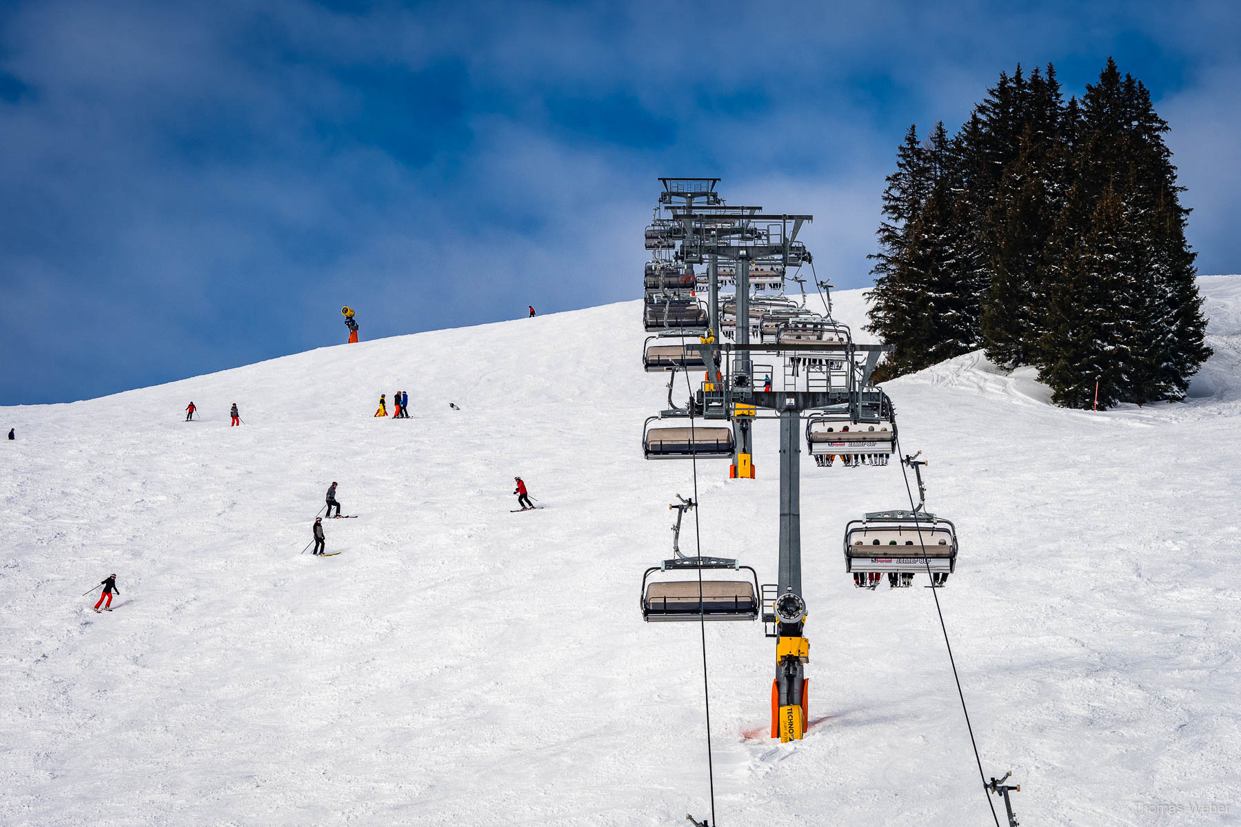 Schneefotos in den Bergen von Österreich