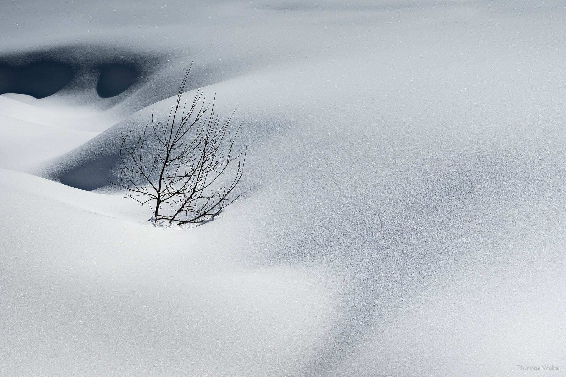 Schneefotos in den Bergen von Österreich