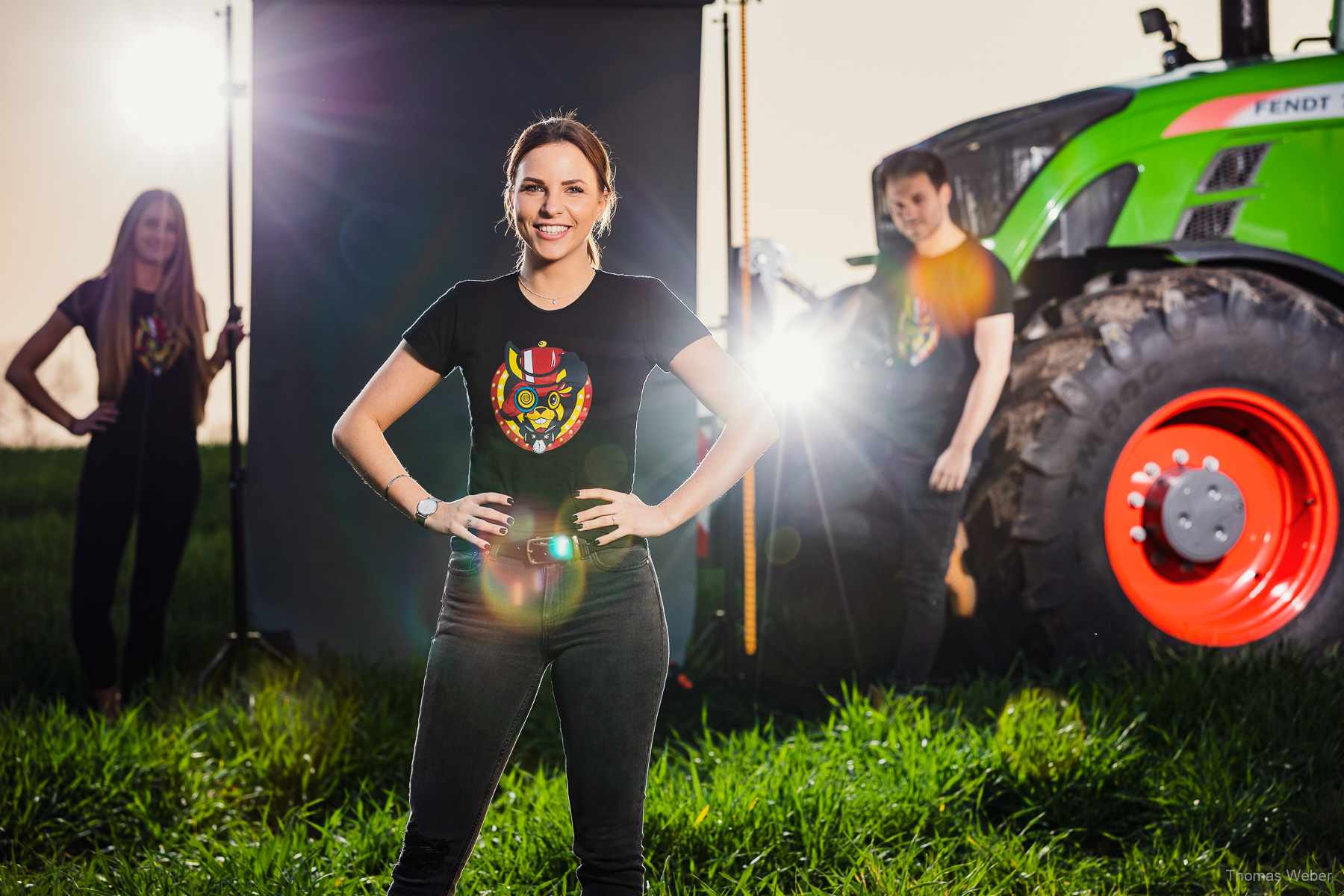 Fotoshooting für das Merchandise des TabulaRaaza Musikfestival in Wiemerslande, Fotograf Thomas Weber aus Oldenburg