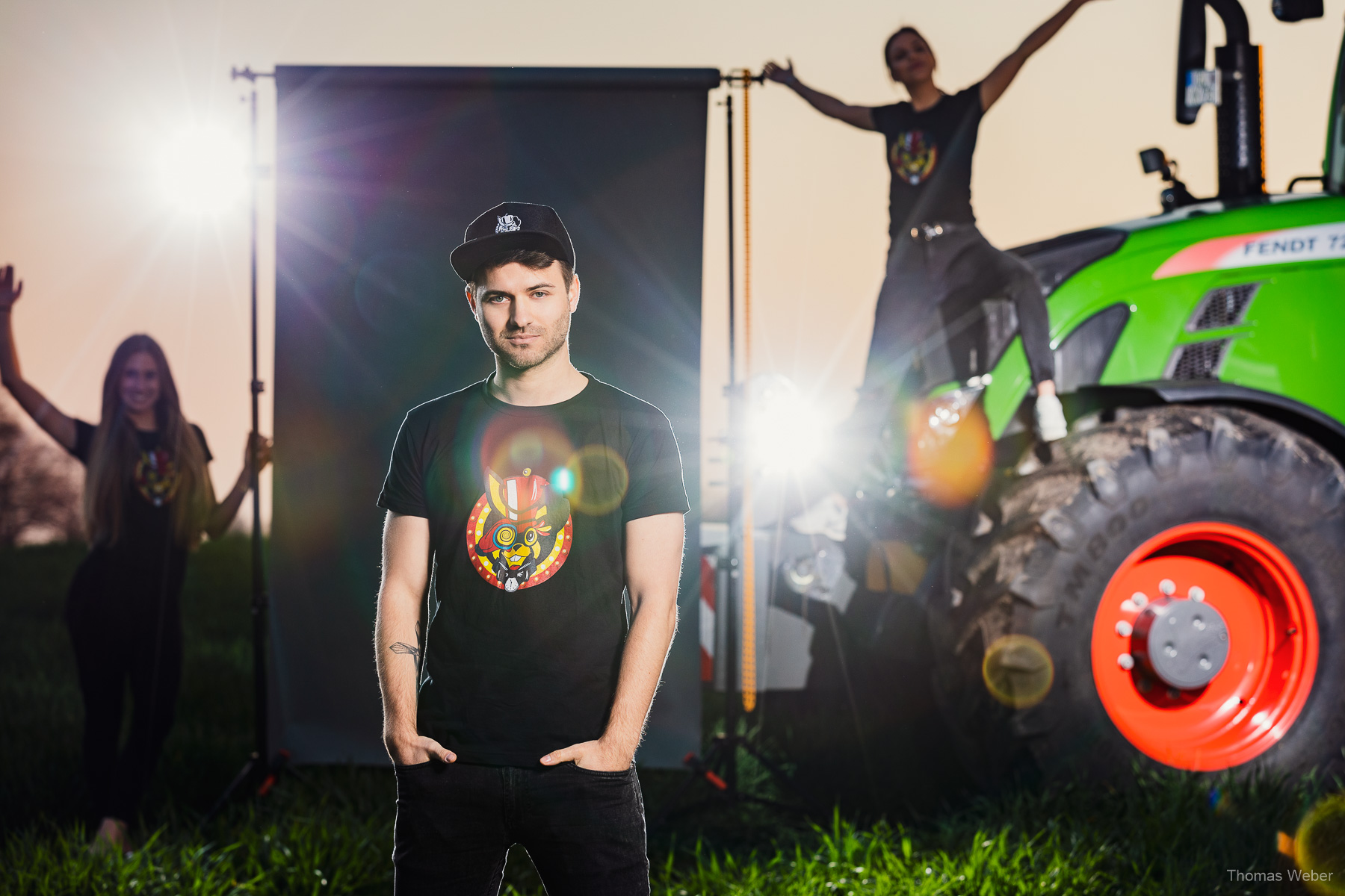 Fotoshooting für das Merchandise des TabulaRaaza Musikfestival in Wiemerslande, Fotograf Thomas Weber aus Oldenburg