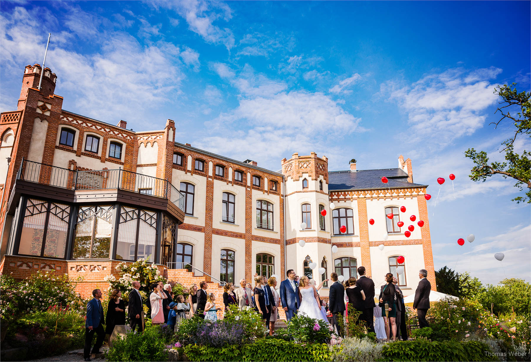 Hochzeitsfotos auf Schloss Gamehl