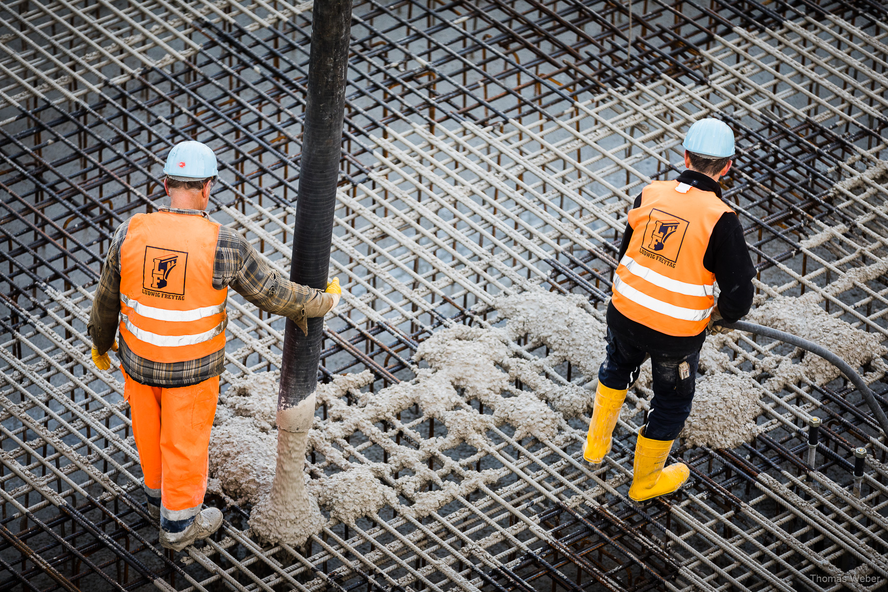 Reportagefotos auf einer Großbaustelle von Ludwig Freytag, Fotograf Thomas Weber aus Oldenburg