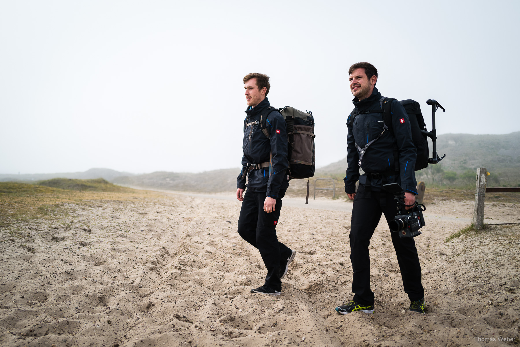 Filmdreh für Altano Pferdekliniken auf Norderney, Steffen Löffler und Thomas Weber