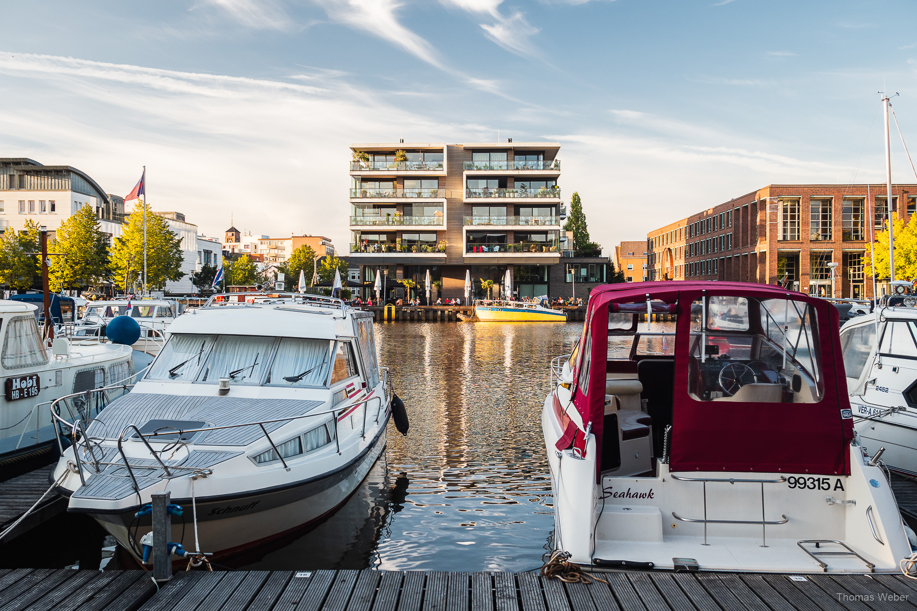 Yachthafen von Oldenburg, Hafen von Oldenburg, Hafenpromenade Oldenburg, Fotograf Thomas Weber