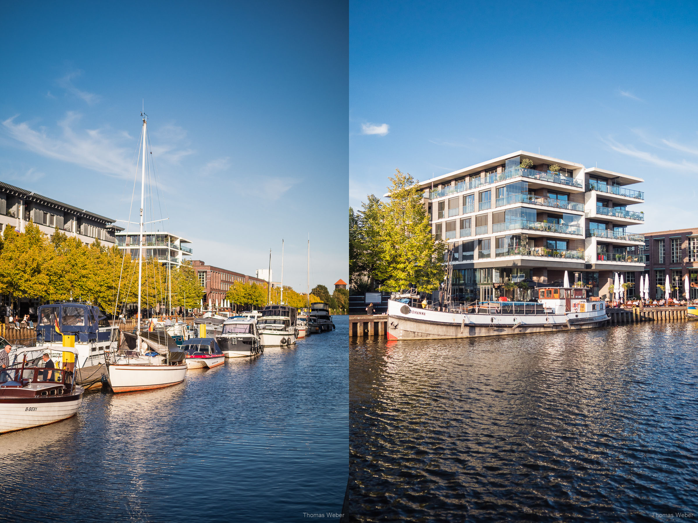 Yachthafen von Oldenburg, Hafen von Oldenburg, Hafenpromenade Oldenburg, Fotograf Thomas Weber