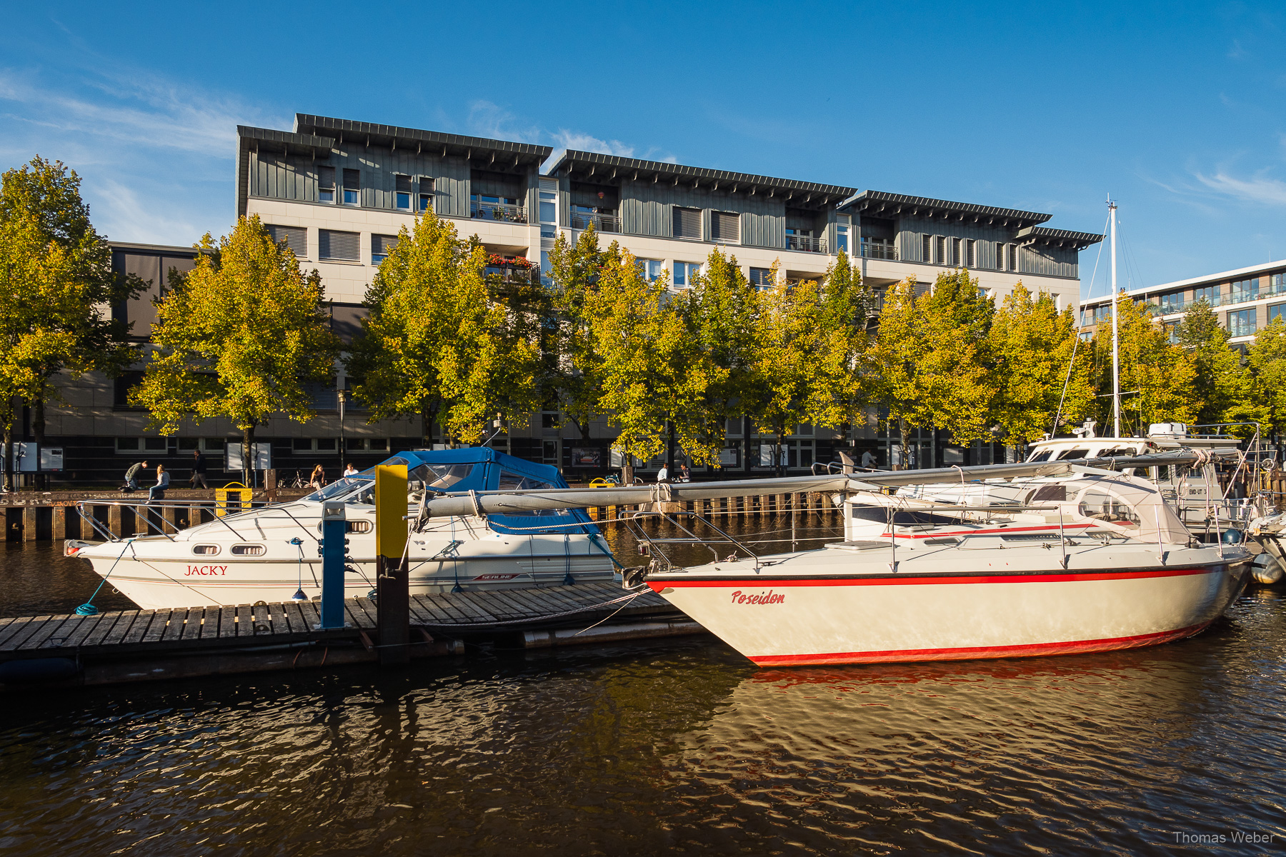 Yachthafen von Oldenburg, Hafen von Oldenburg, Hafenpromenade Oldenburg, Fotograf Thomas Weber