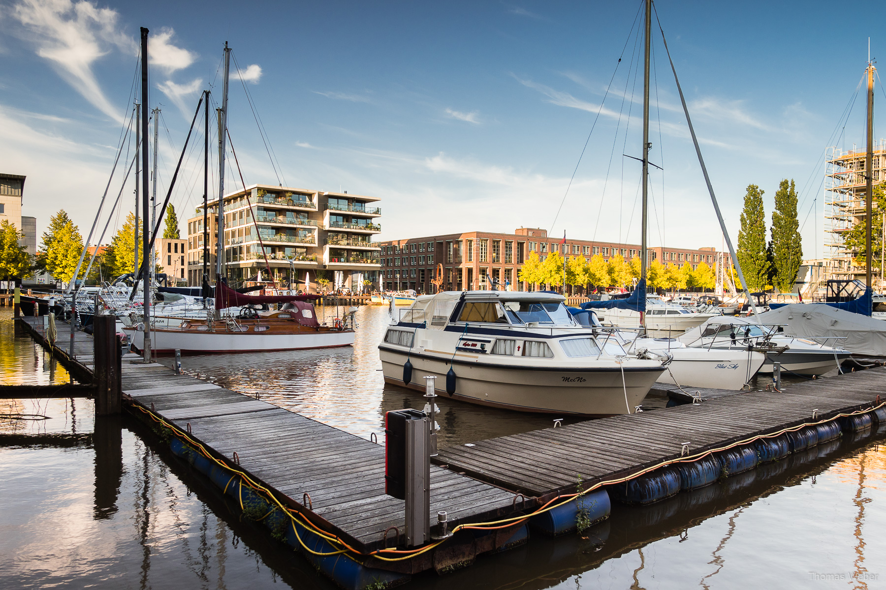 Yachthafen von Oldenburg, Hafen von Oldenburg, Hafenpromenade Oldenburg, Fotograf Thomas Weber