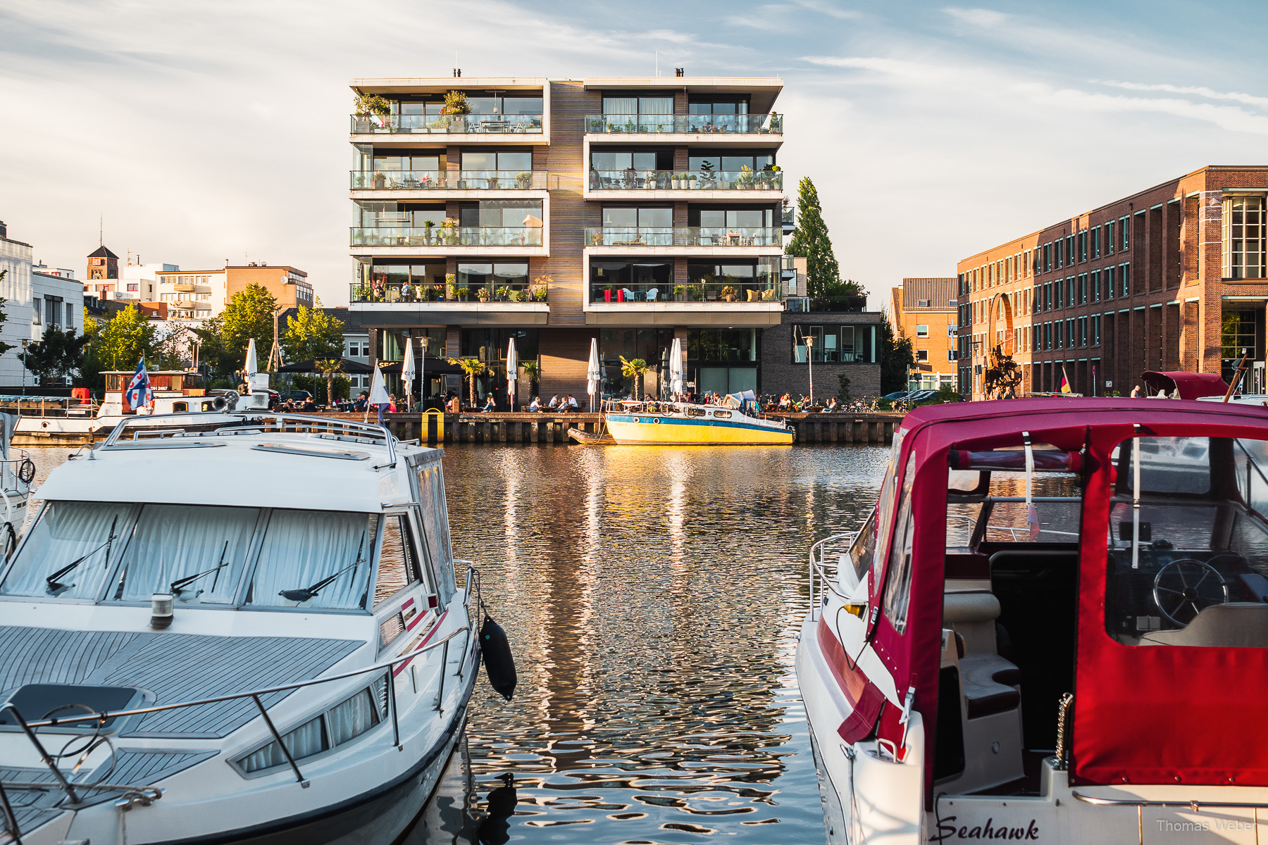 Yachthafen von Oldenburg, Hafen von Oldenburg, Hafenpromenade Oldenburg, Fotograf Thomas Weber