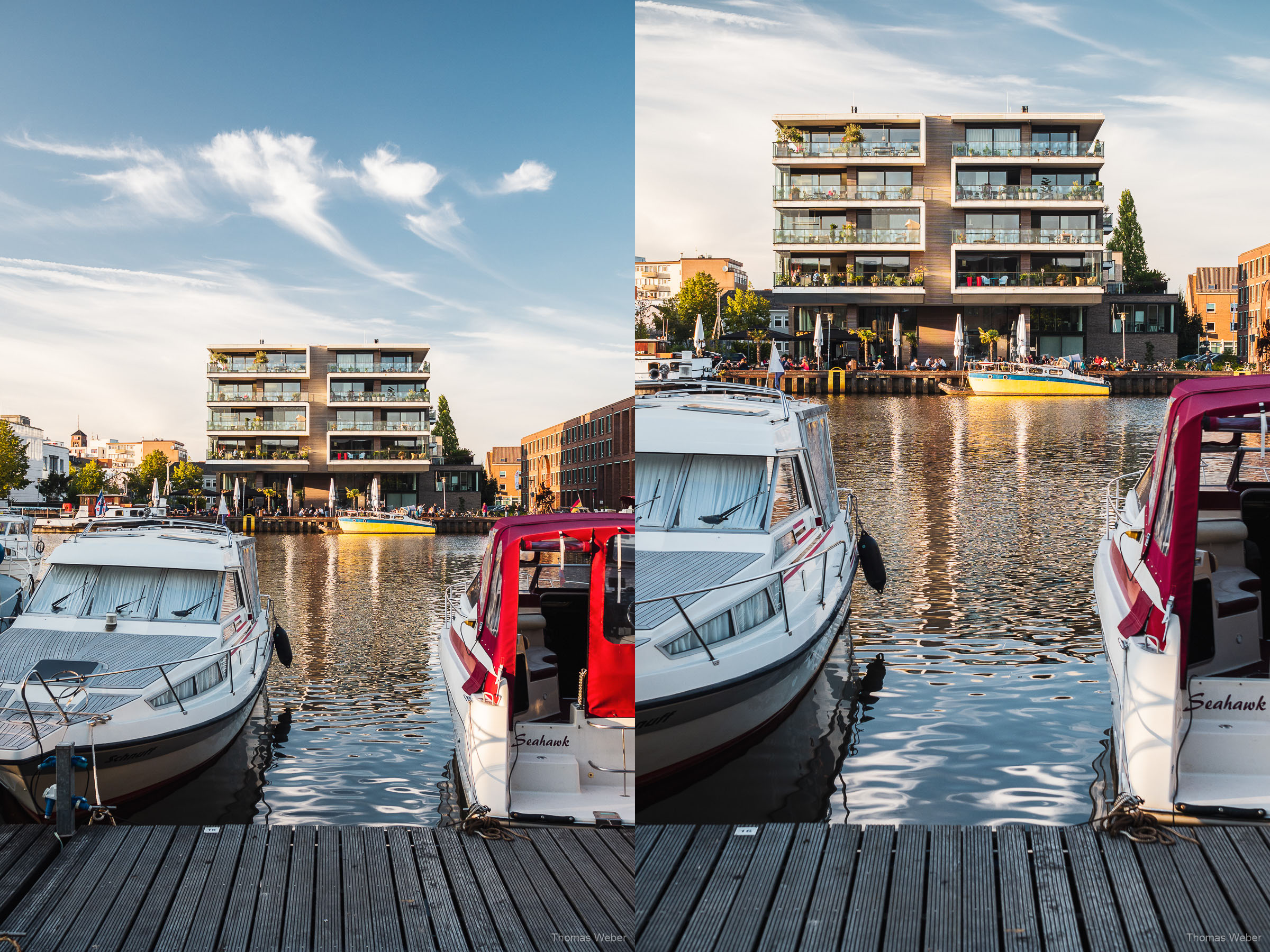 Yachthafen von Oldenburg, Hafen von Oldenburg, Hafenpromenade Oldenburg, Fotograf Thomas Weber