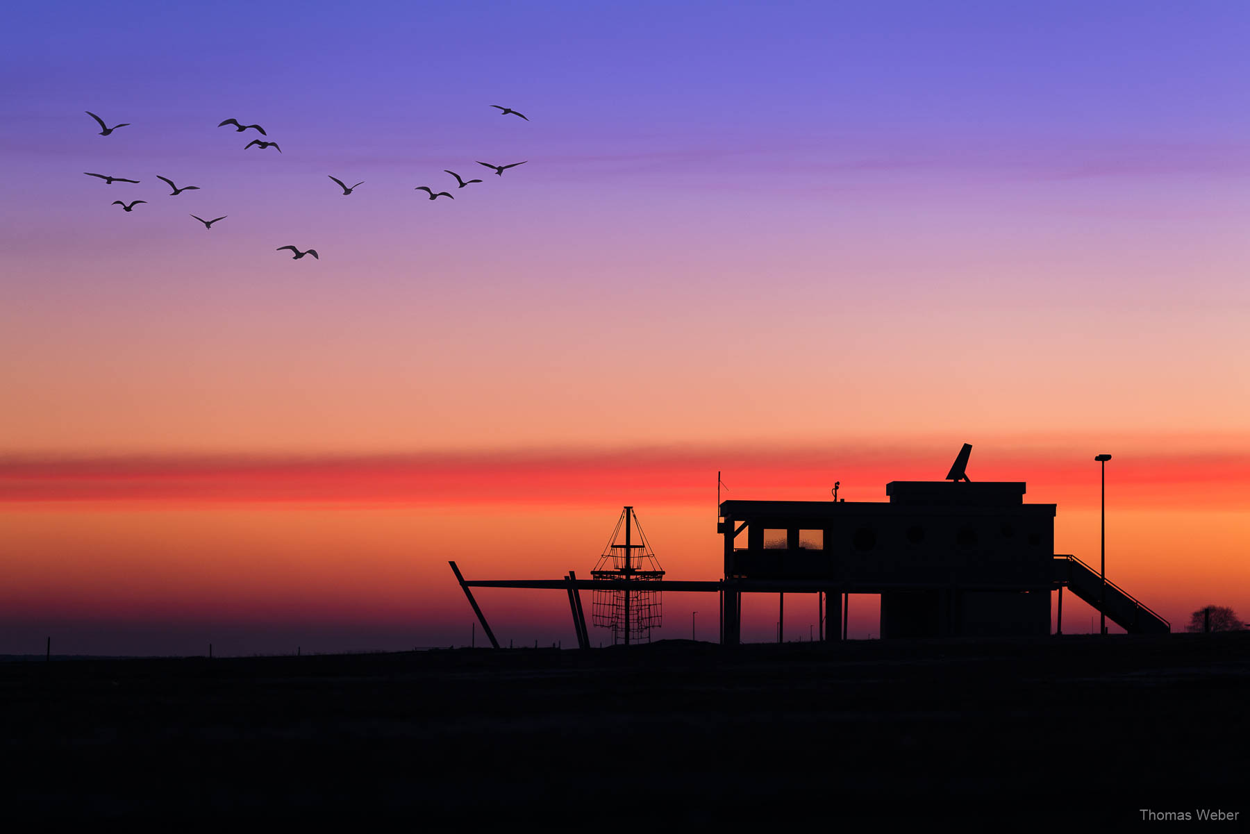 Sonnenaufgang in Dangast (Varel) am Jadebusen, Fotograf Thomas Weber aus Oldenburg