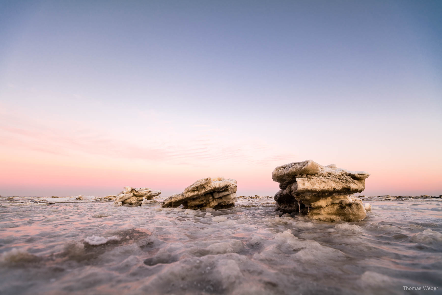 Eingefrorene Nordsee in Dangast (Varel) am Jadebusen, Fotograf Thomas Weber aus Oldenburg