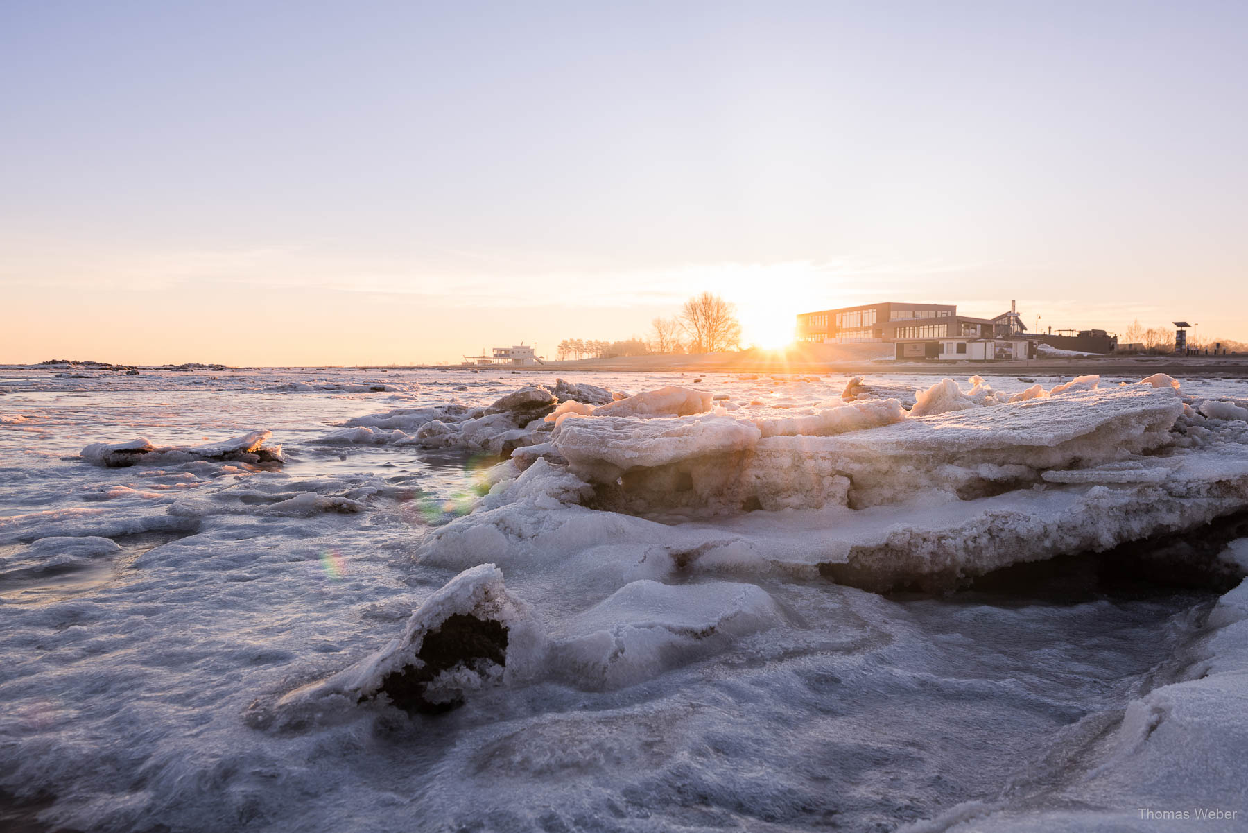 Eingefrorene Nordsee in Dangast (Varel) am Jadebusen, Fotograf Thomas Weber aus Oldenburg