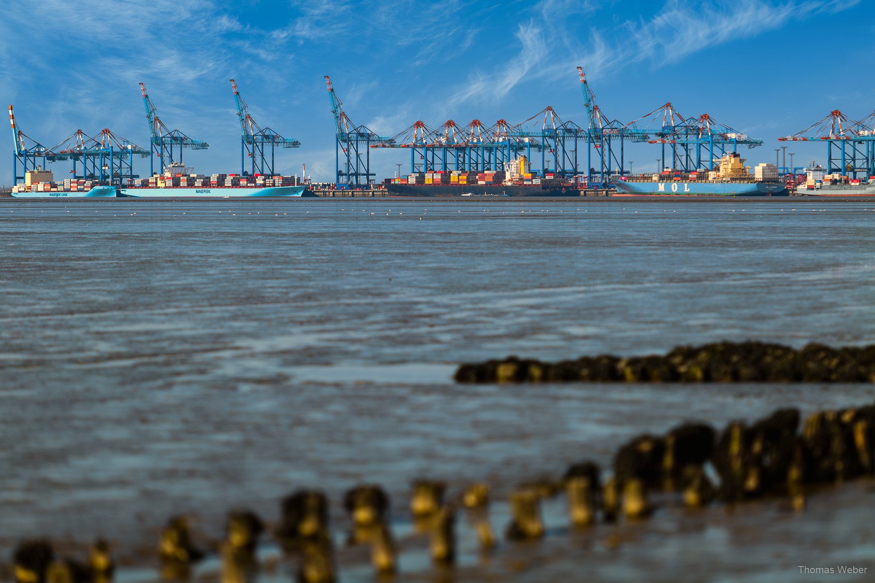 Industriehafen und Containerterminal von Bremerhafen, Fotograf Thomas Weber au Oldenburg