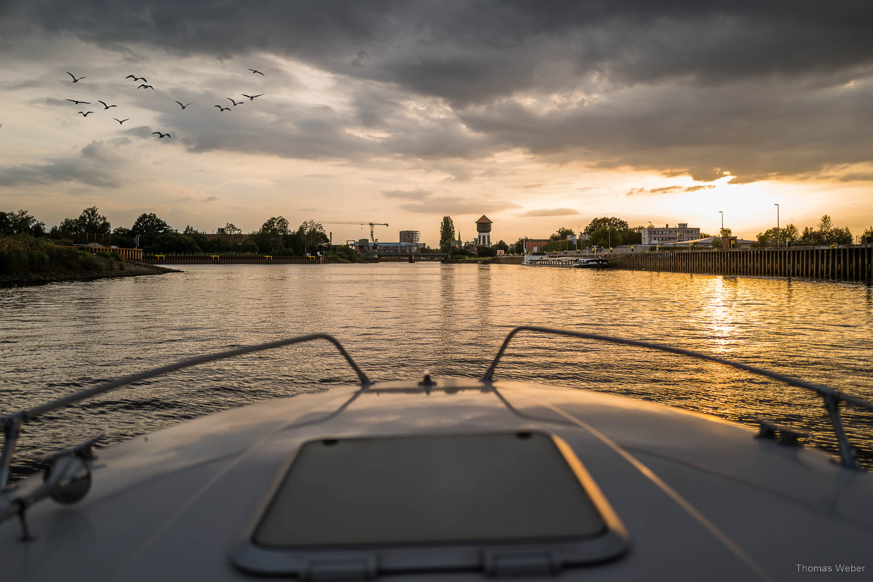 Bootstour über die Hunte im Oldenburger Hafen, Fotograf Thomas Weber aus Oldenburg