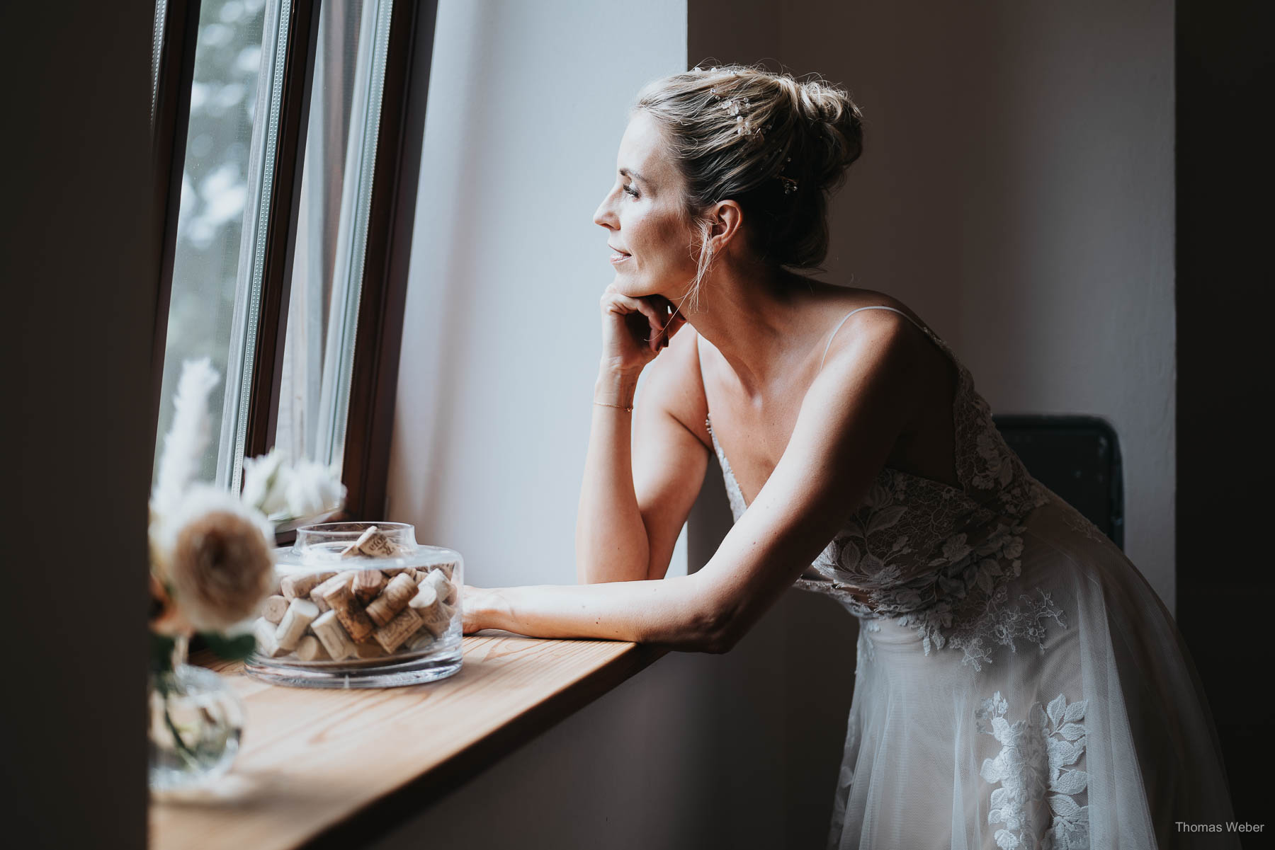 Vorbereitung des Hochzeitspaares am Nordenholzer Hof in Hude, Fotograf Oldenburg, Thomas Weber