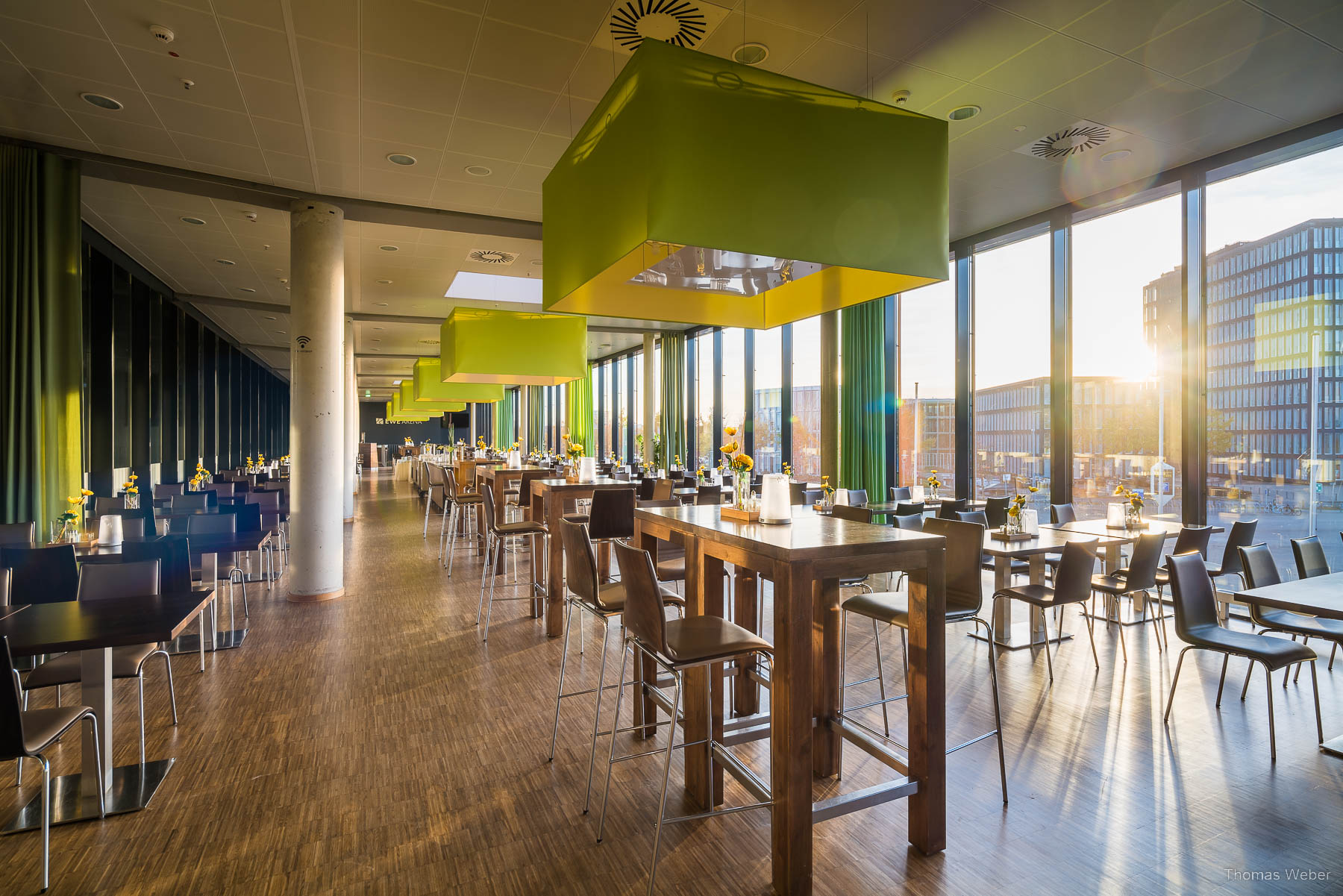 Fotos des Restaurants der EWE-Arena in Oldenburg, Thomas Weber, Fotograf Oldenburg