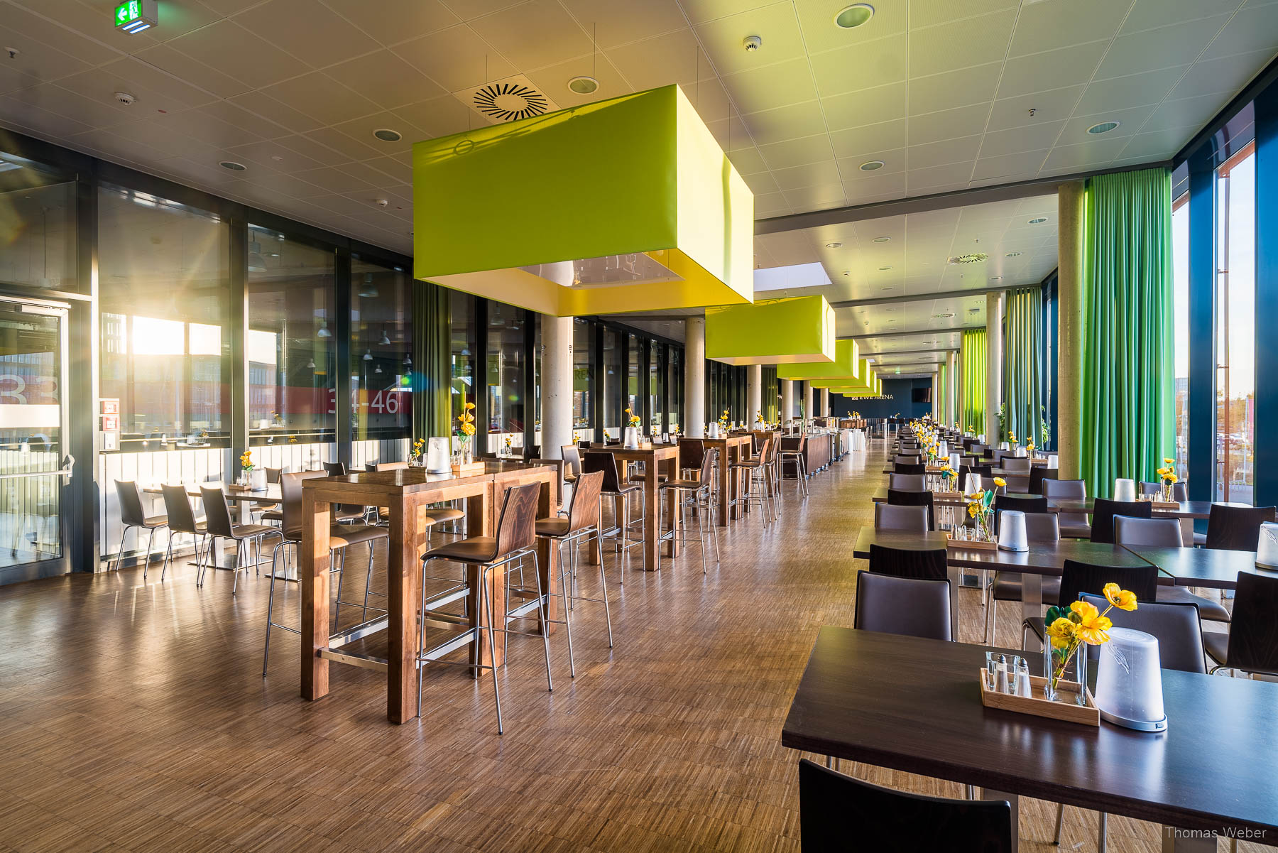 Fotos des Restaurants der EWE-Arena in Oldenburg, Thomas Weber, Fotograf Oldenburg