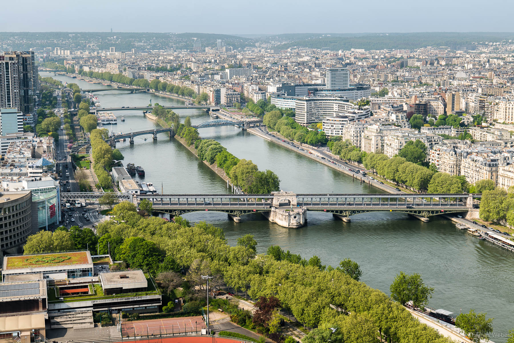 Blick vom Eiffelturm über die Seine und Paris, Fotograf Thomas Weber aus Oldenburg