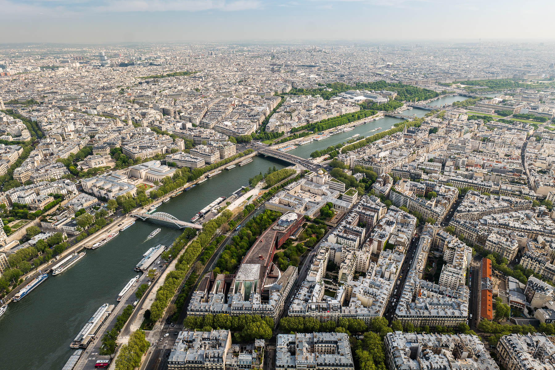 Blick vom Eiffelturm über die Seine und Paris, Fotograf Thomas Weber aus Oldenburg