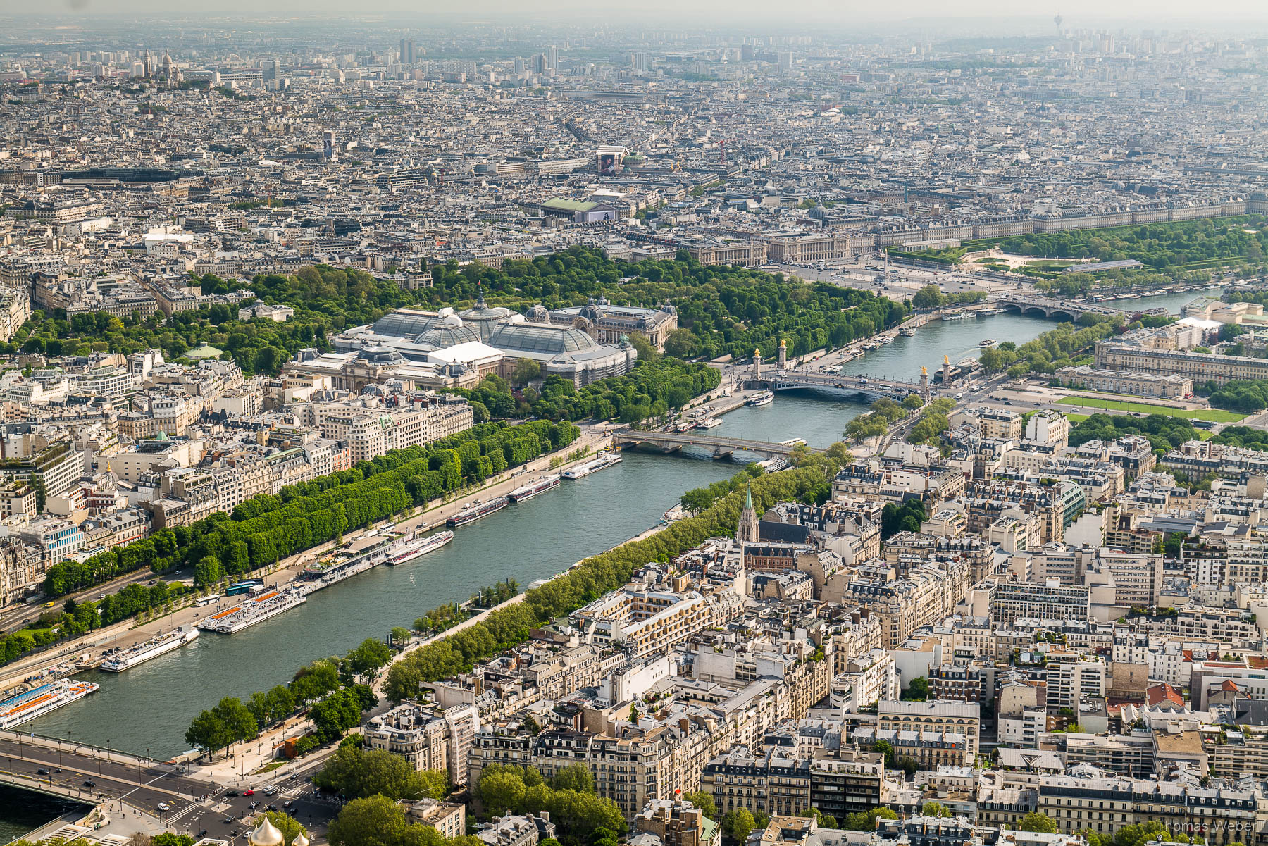 Blick vom Eiffelturm über die Seine und Paris, Fotograf Thomas Weber aus Oldenburg