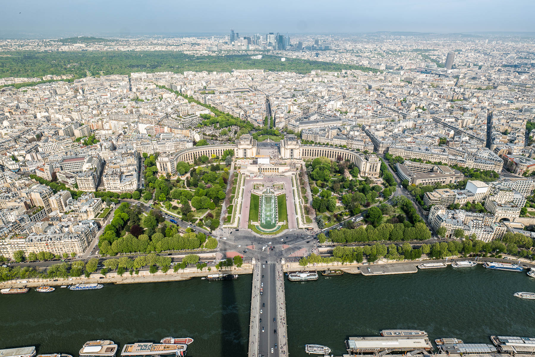 Blick vom Eiffelturm über die Seine und Paris, Fotograf Thomas Weber aus Oldenburg