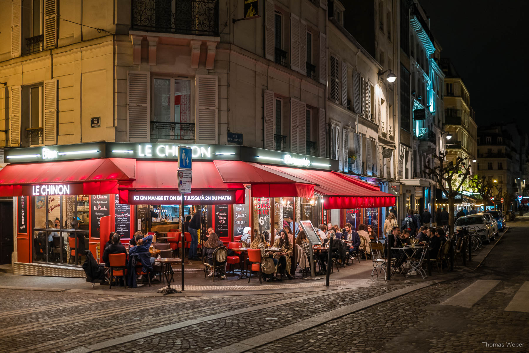 Schöne Restaurants und Cafés im Künstlerviertel Montmatre von Paris, Fotograf Thomas Weber aus Oldenburg