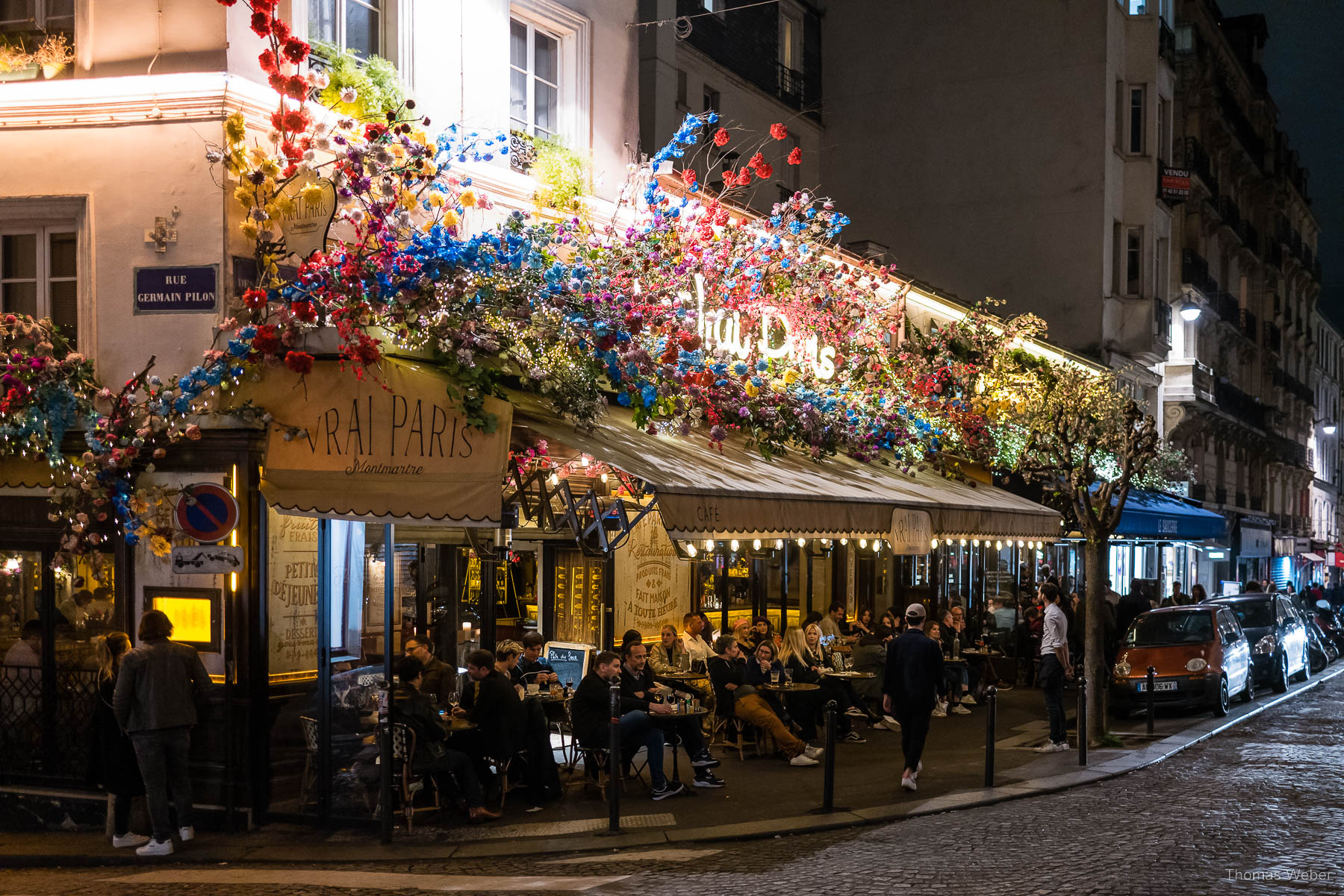 Schöne Restaurants und Cafés im Künstlerviertel Montmatre von Paris, Fotograf Thomas Weber aus Oldenburg