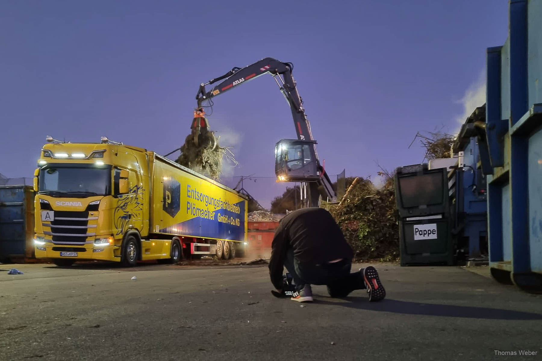 Industriefotos für Plömacher Entsorgung, Fotograf Thomas Weber aus Oldenburg