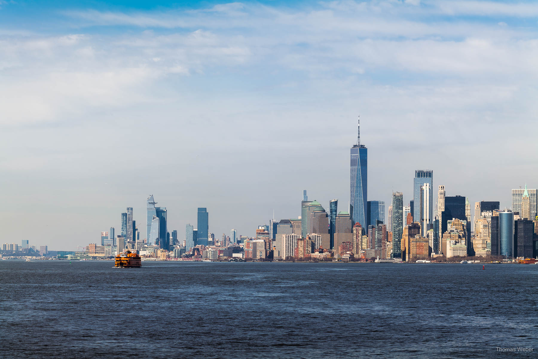 Fahrt mit der Staten Island Ferry von Manhattan mit Blick auf die Statue of Liberty in New York City, USA, Fotograf Thomas Weber aus Oldenburg