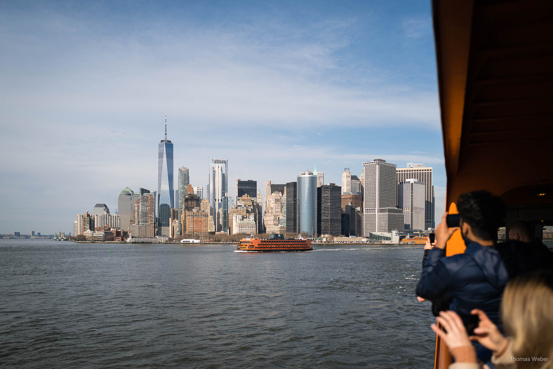 Fahrt mit der Staten Island Ferry von Manhattan mit Blick auf die Statue of Liberty in New York City, USA, Fotograf Thomas Weber aus Oldenburg