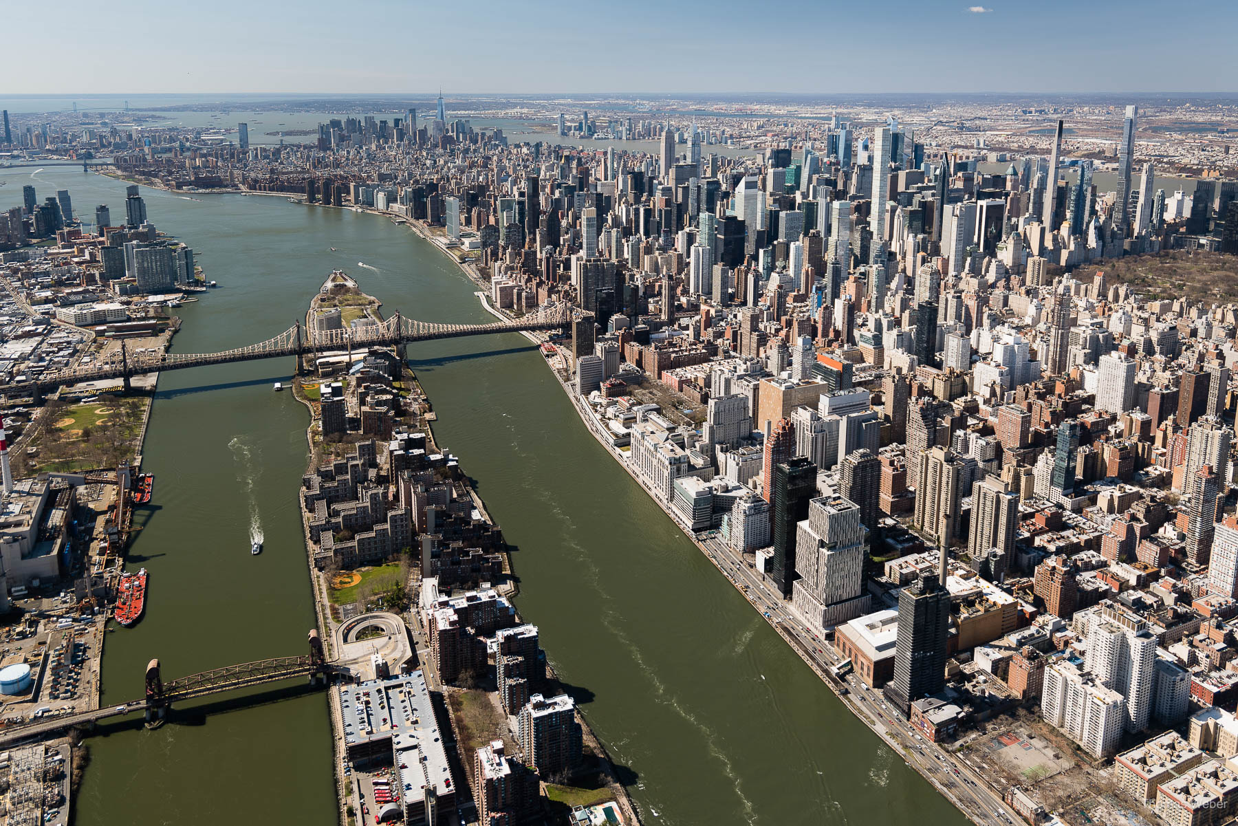 Rundflug mit dem Helikopter über Manhattan in New York City, USA, Thomas Weber, Fotograf in Oldenburg