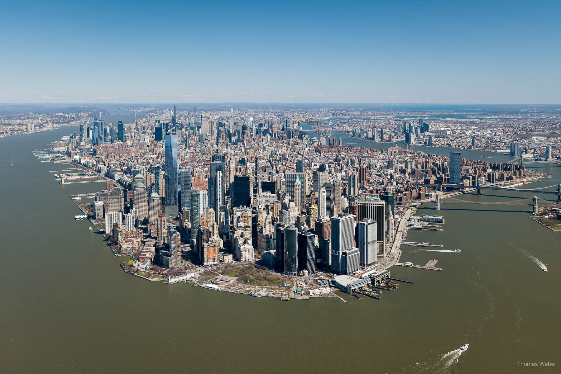Rundflug mit dem Helikopter über Manhattan in New York City, USA, Thomas Weber, Fotograf in Oldenburg